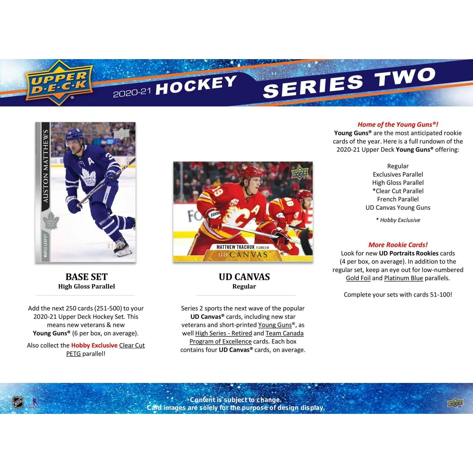 2020-21 Upper Deck Series 2 Hockey Hobby 12-Box Case (Ships Sealed Only) - D