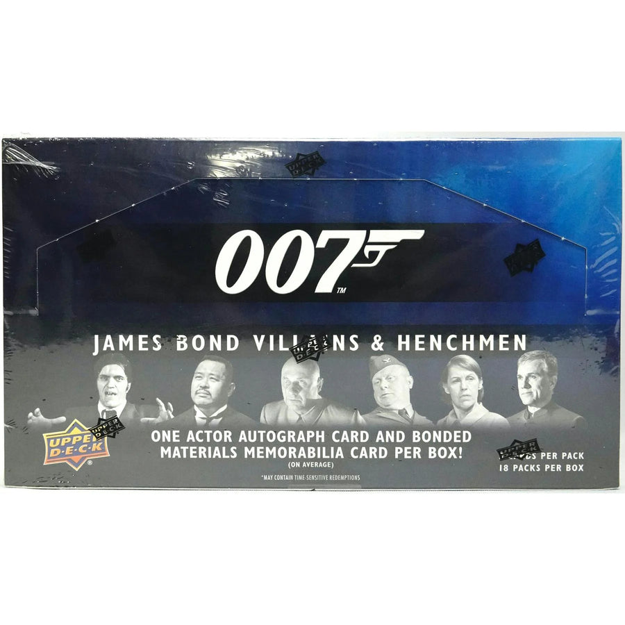 2021 Upper Deck James Bond 007 Villains & Henchmen Trading Cards Box (Ships Sealed Only)