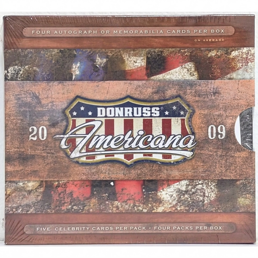 2009 Donruss Americana Hobby Box | Entertainment Autographs & Materials (Ships Sealed Only)