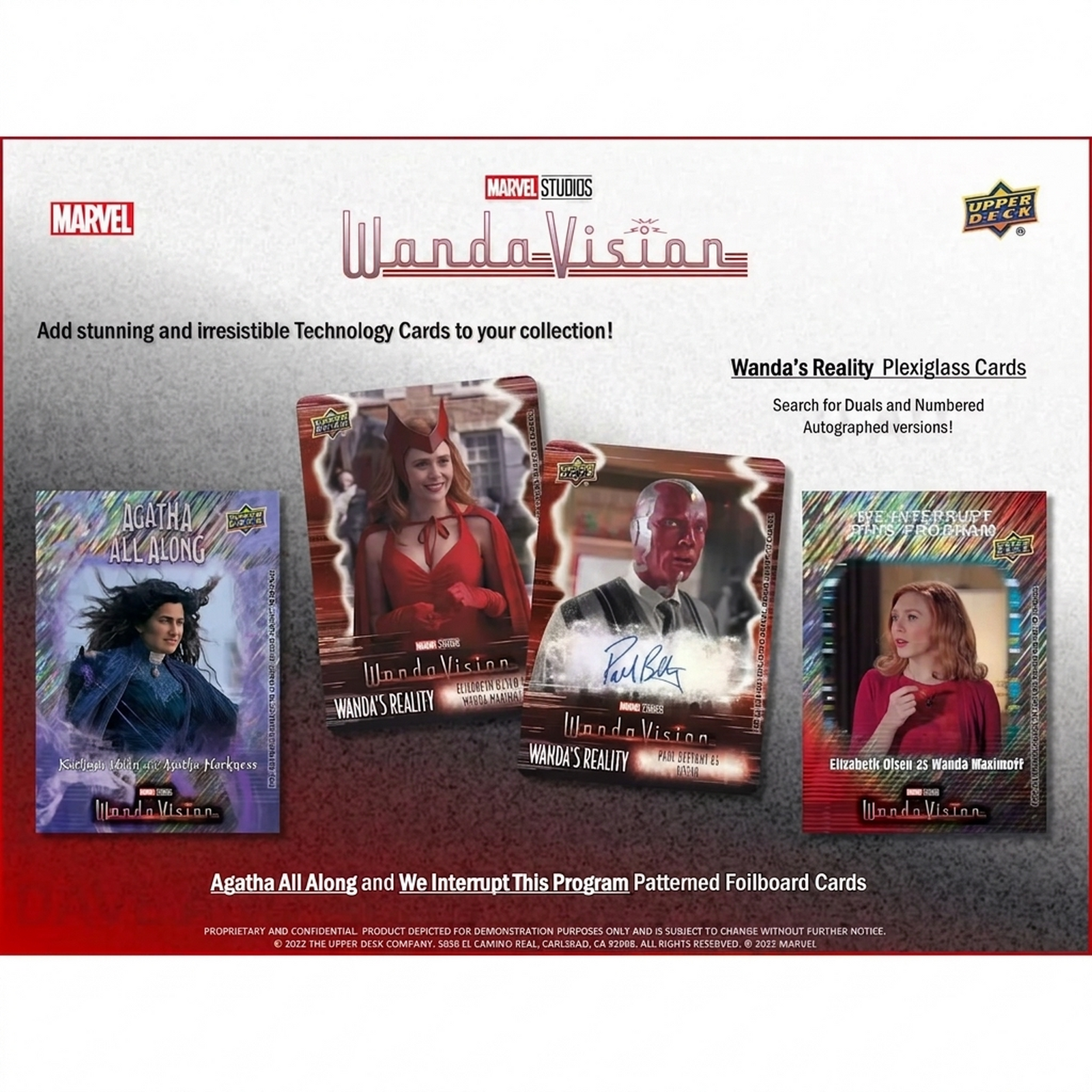 2022 Upper Deck Marvel Studios WandaVision Hobby Box (Ships Sealed Only) - D2
