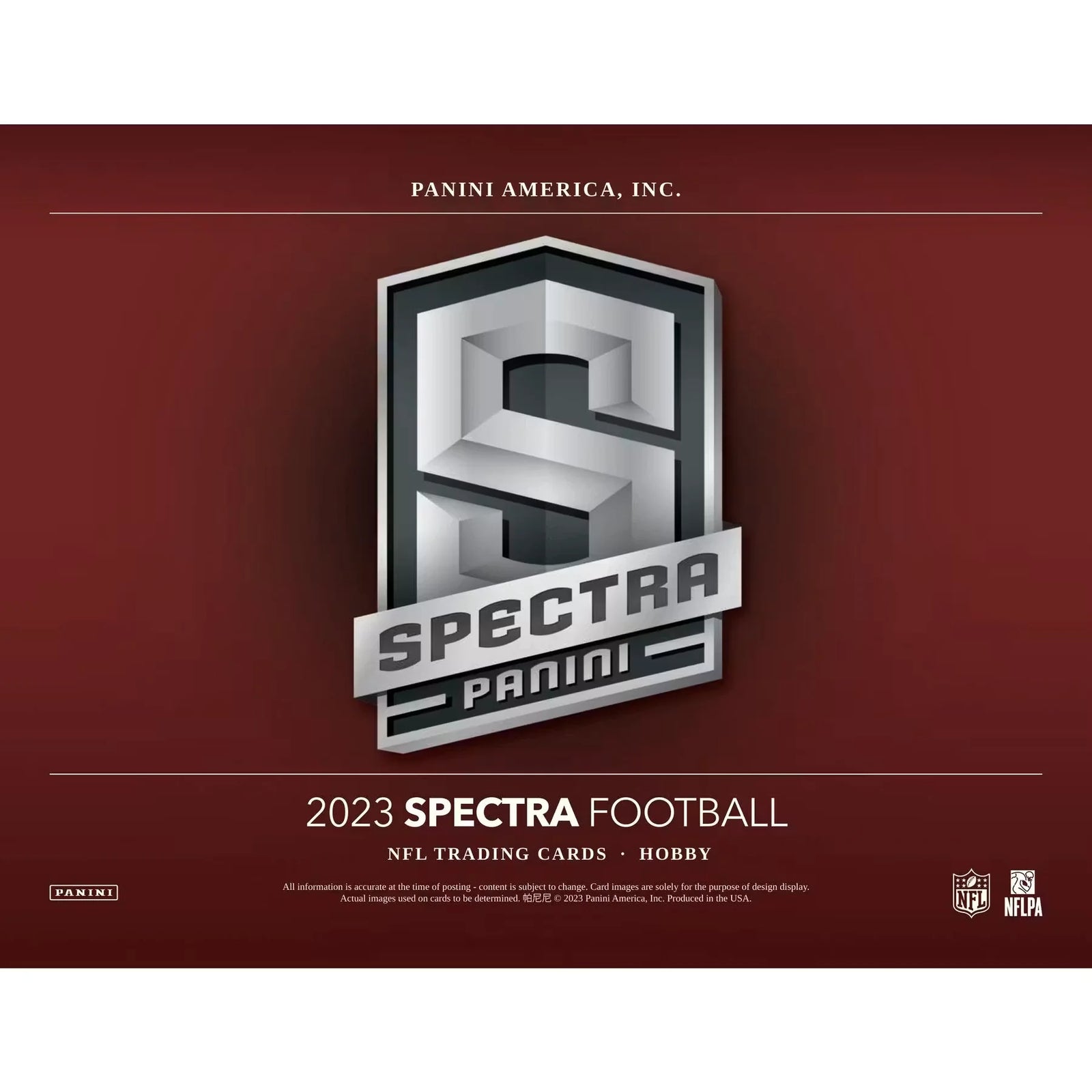 2023 Panini Spectra Football Hobby 8-Box Case (Ships Sealed Only) - D