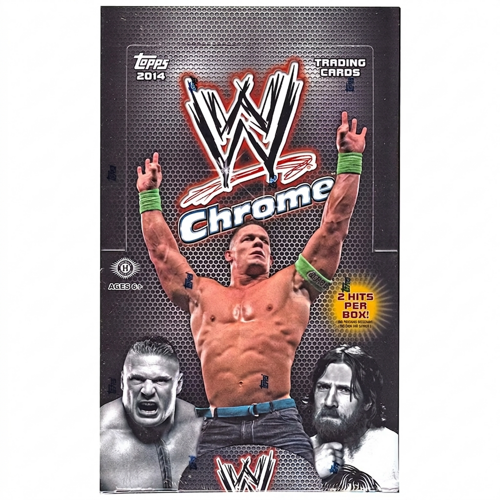 2014 Topps WWE Chrome Wrestling Hobby Box | 24 Packs (Ships Sealed Only)