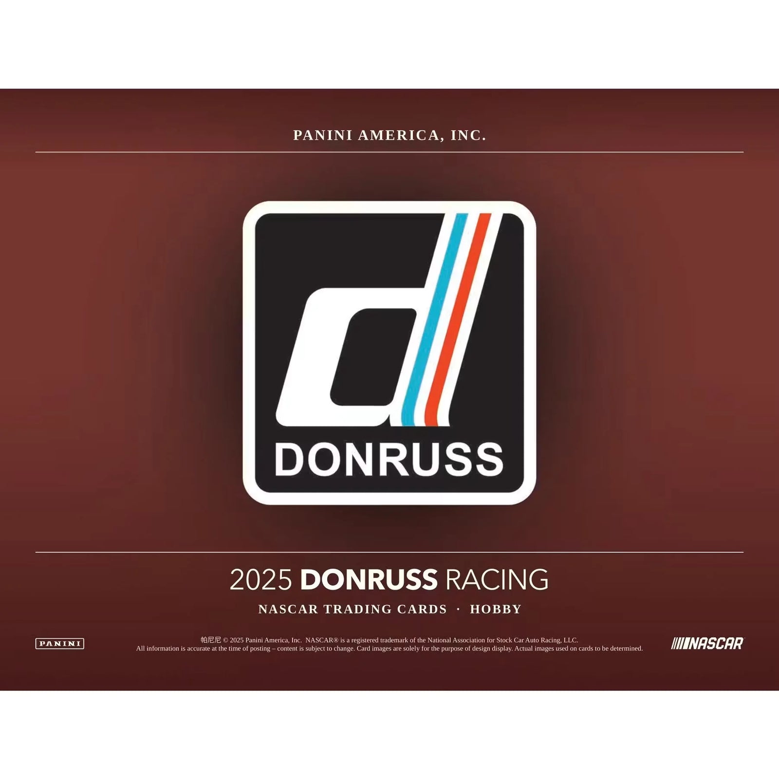 2025 Panini Donruss Racing Hobby 20-Box Case (Ships Sealed Only)