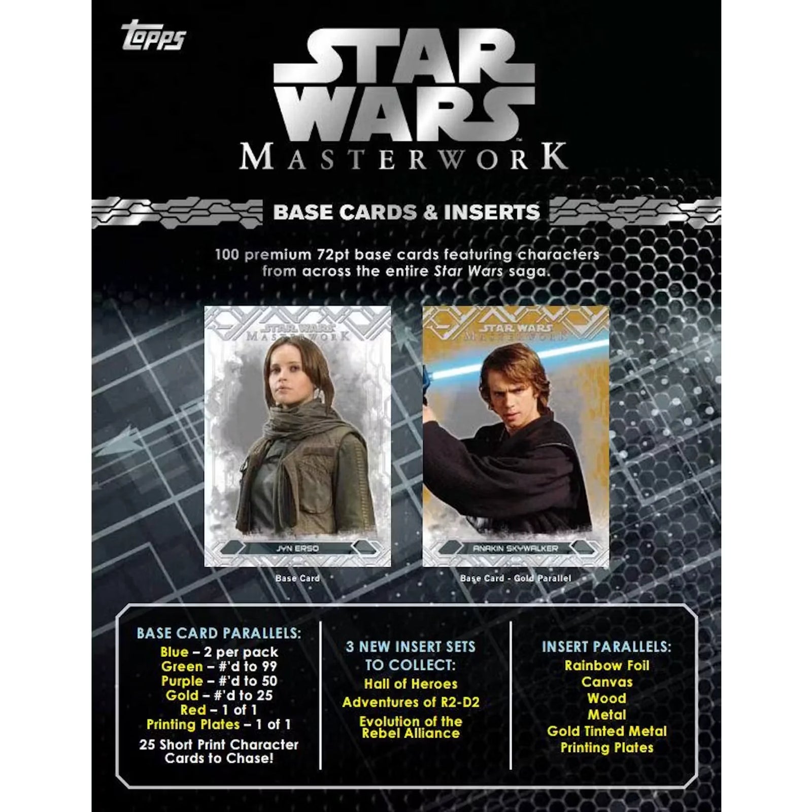 2017 Topps Star Wars Masterwork Hobby Box | Two Autographs Per Box (Ships Sealed Only)