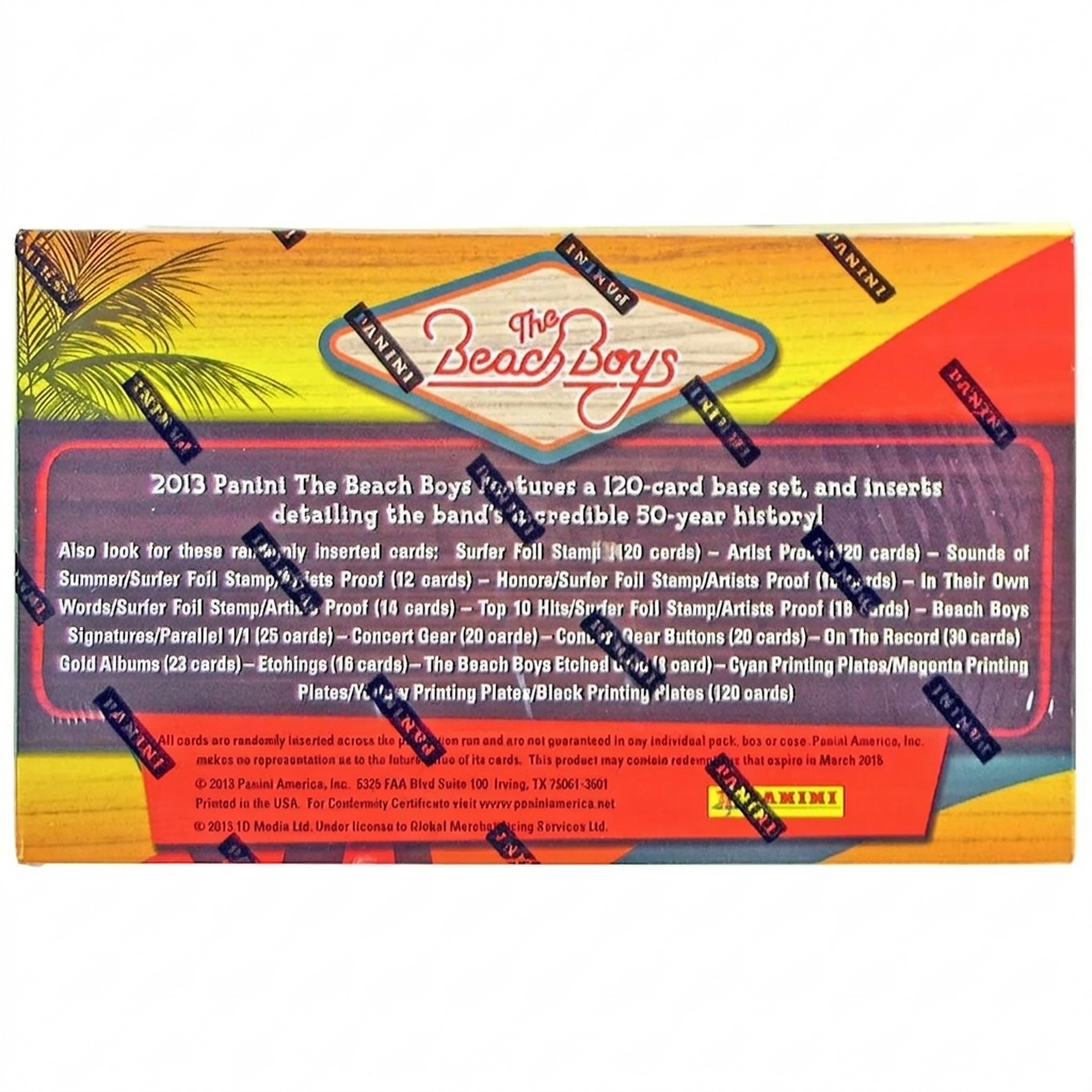 The Beach Boys Hobby Box (2013 Panini) (Ships Sealed Only) - D2