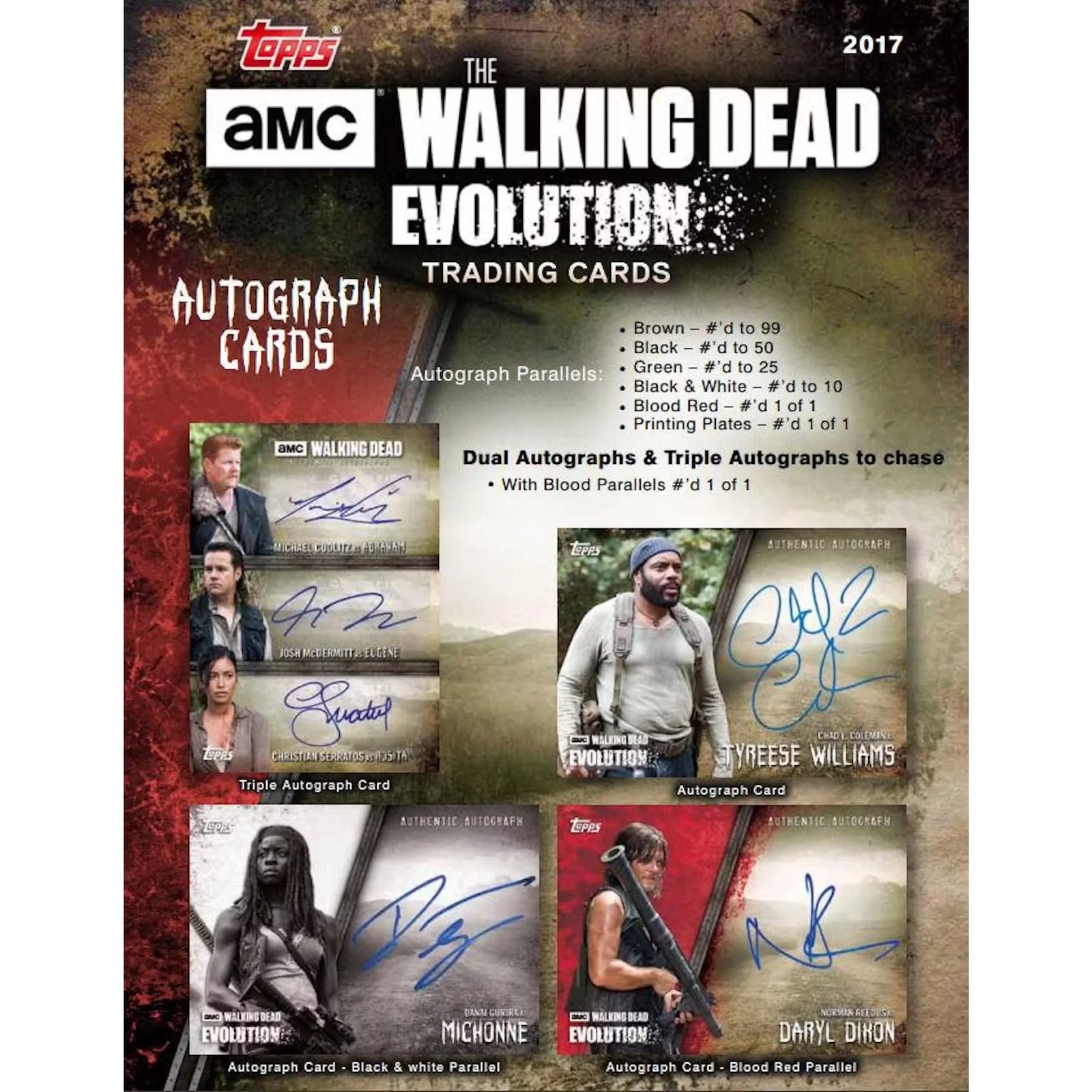 2017 Topps The Walking Dead Evolution Hobby Box | Autographs & Relics (Ships Sealed Only)