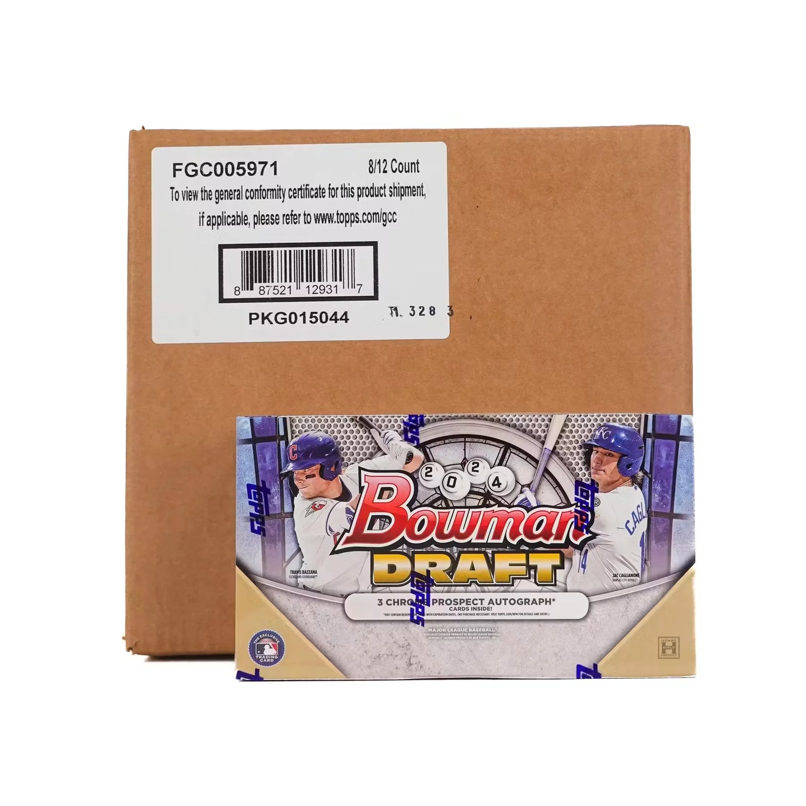 2024 Bowman Draft Baseball Hobby Jumbo 8-Box Case (Ships Sealed Only)
