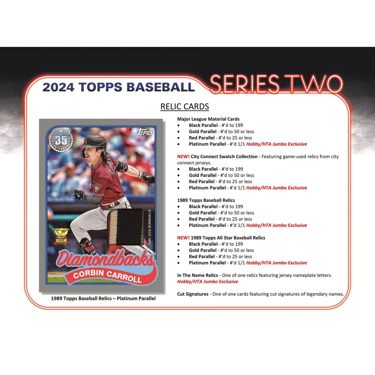2024 Topps Series 2 Baseball Hobby Jumbo Box (Ships Sealed Only) - D2