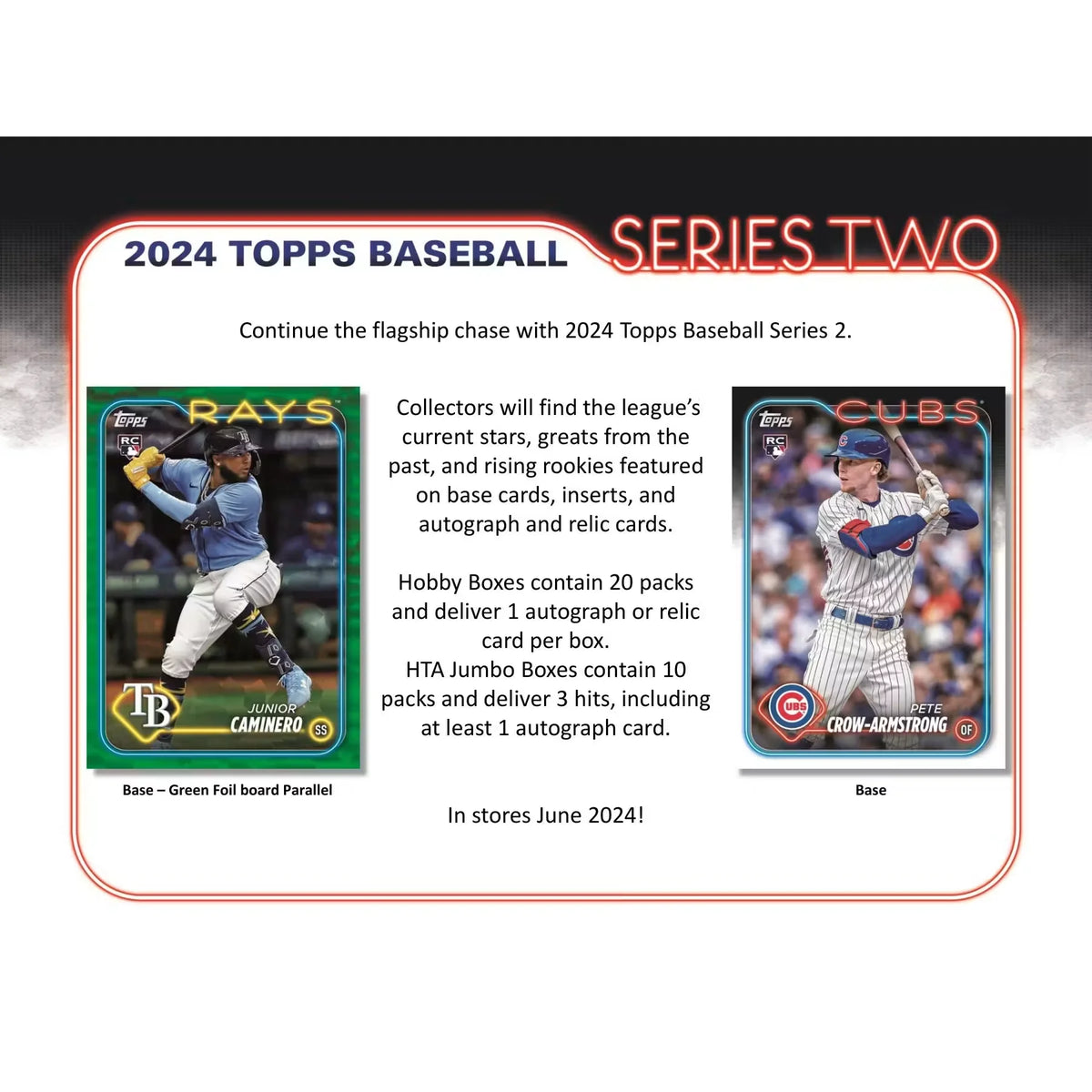 2024 Topps Series 2 Baseball Hobby Jumbo Box (Ships Sealed Only) - D2