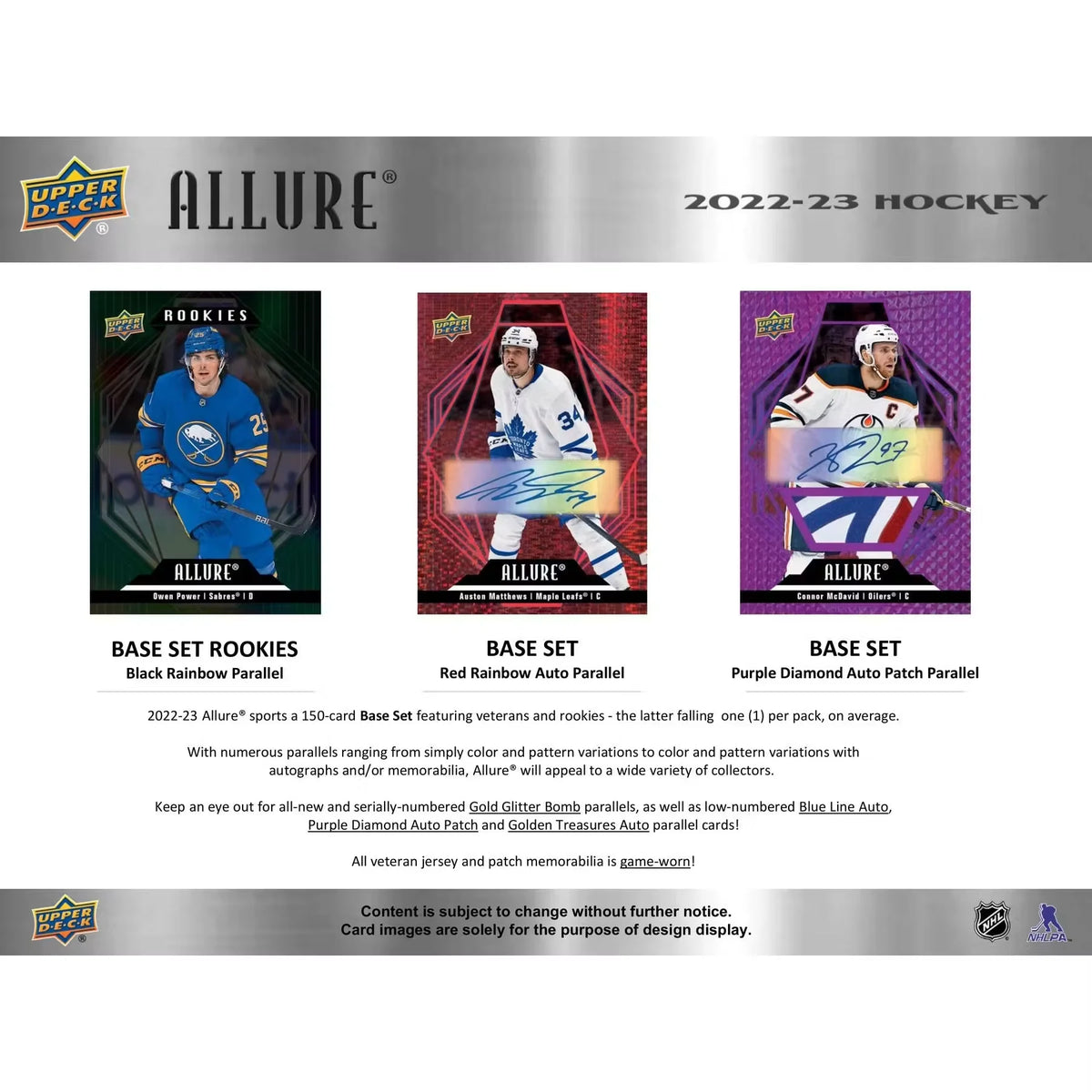 2022-23 Upper Deck Allure Hockey Hobby 18-Box Case (Ships Sealed Only) | P1718404