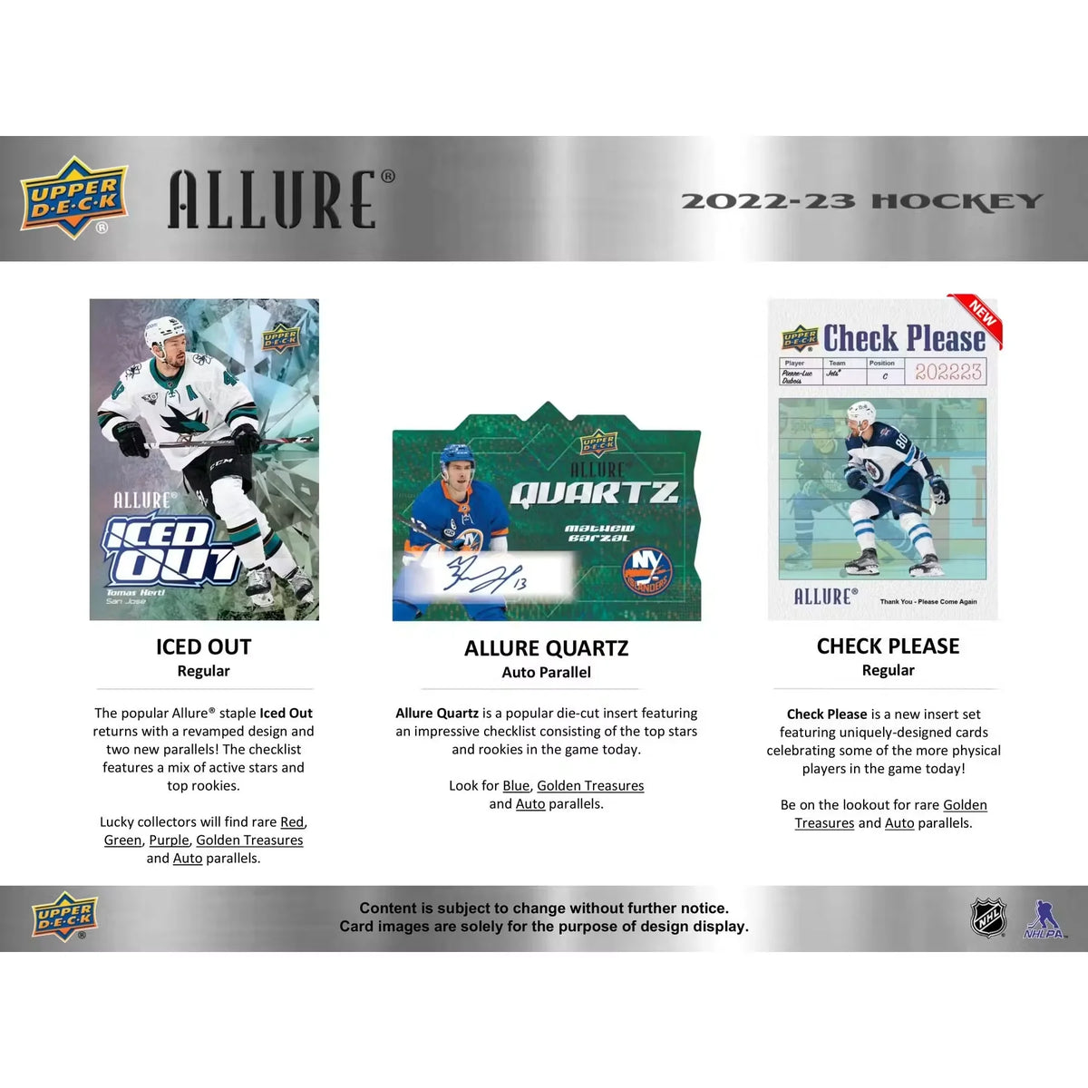 2022-23 Upper Deck Allure Hockey Hobby 18-Box Case (Ships Sealed Only) | P1718404
