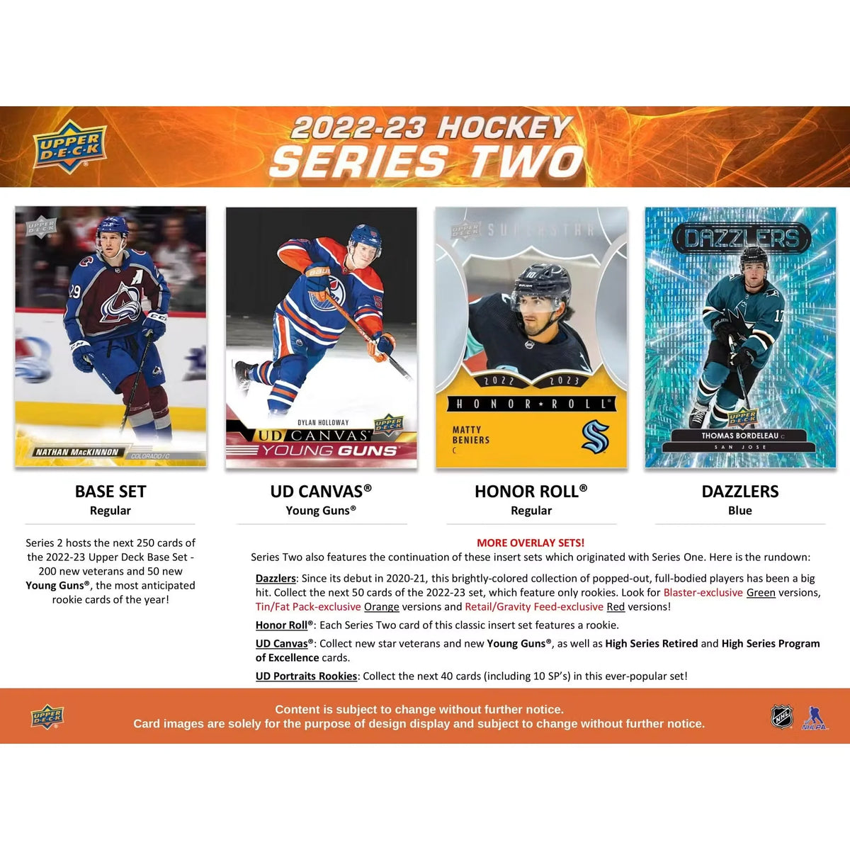 2022-23 Upper Deck Series 2 Hockey Tin Case | 12 Tins (Ships Sealed Only) | P1718407