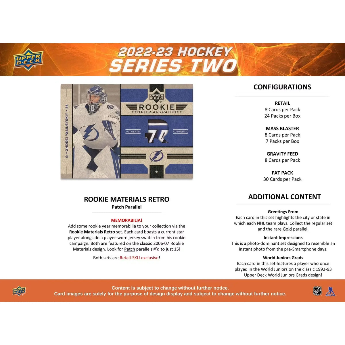 2022-23 Upper Deck Series 2 Hockey Tin Case | 12 Tins (Ships Sealed Only) | P1718407
