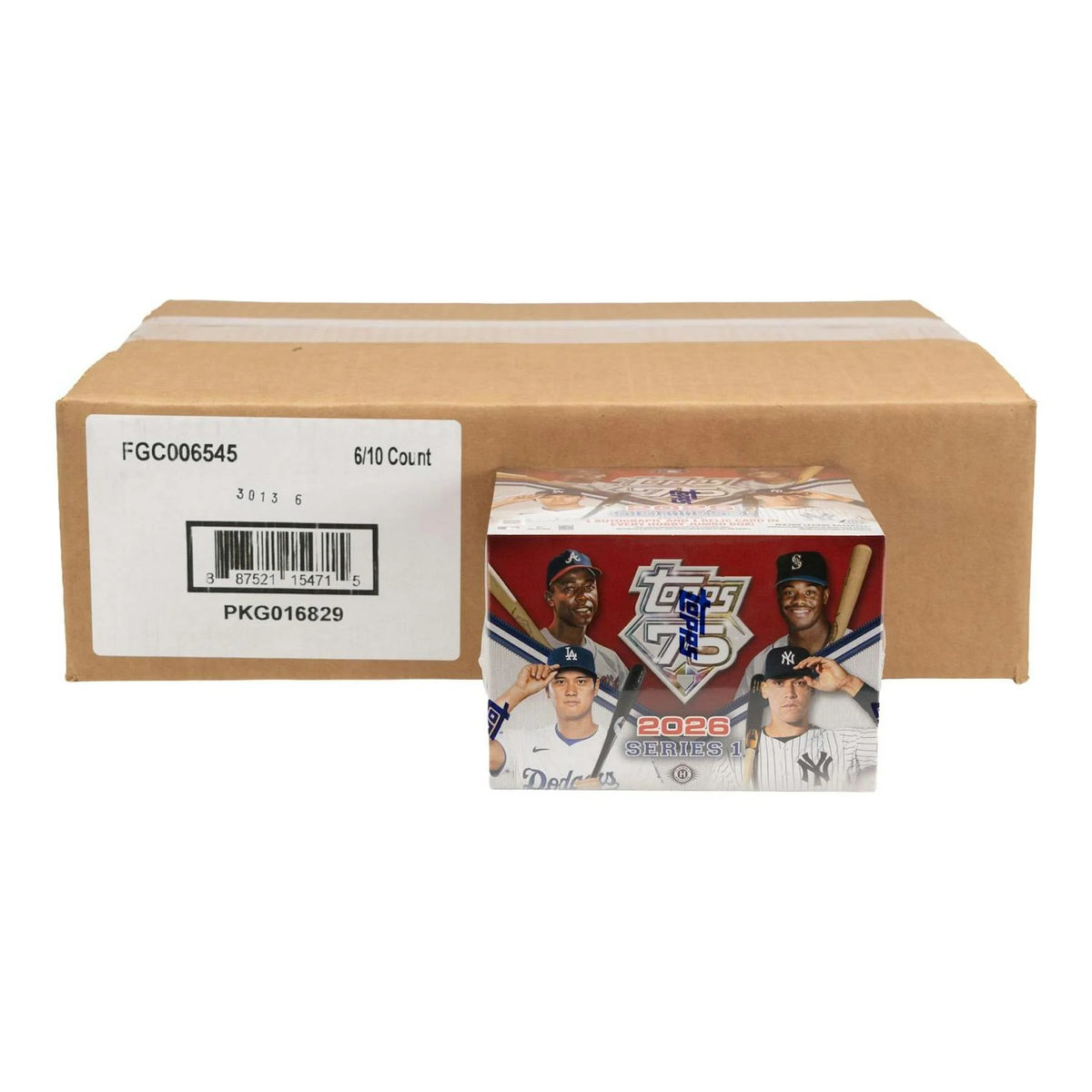 2026 Topps Series 1 Baseball Hobby Jumbo 6-Box Case - D | P18518