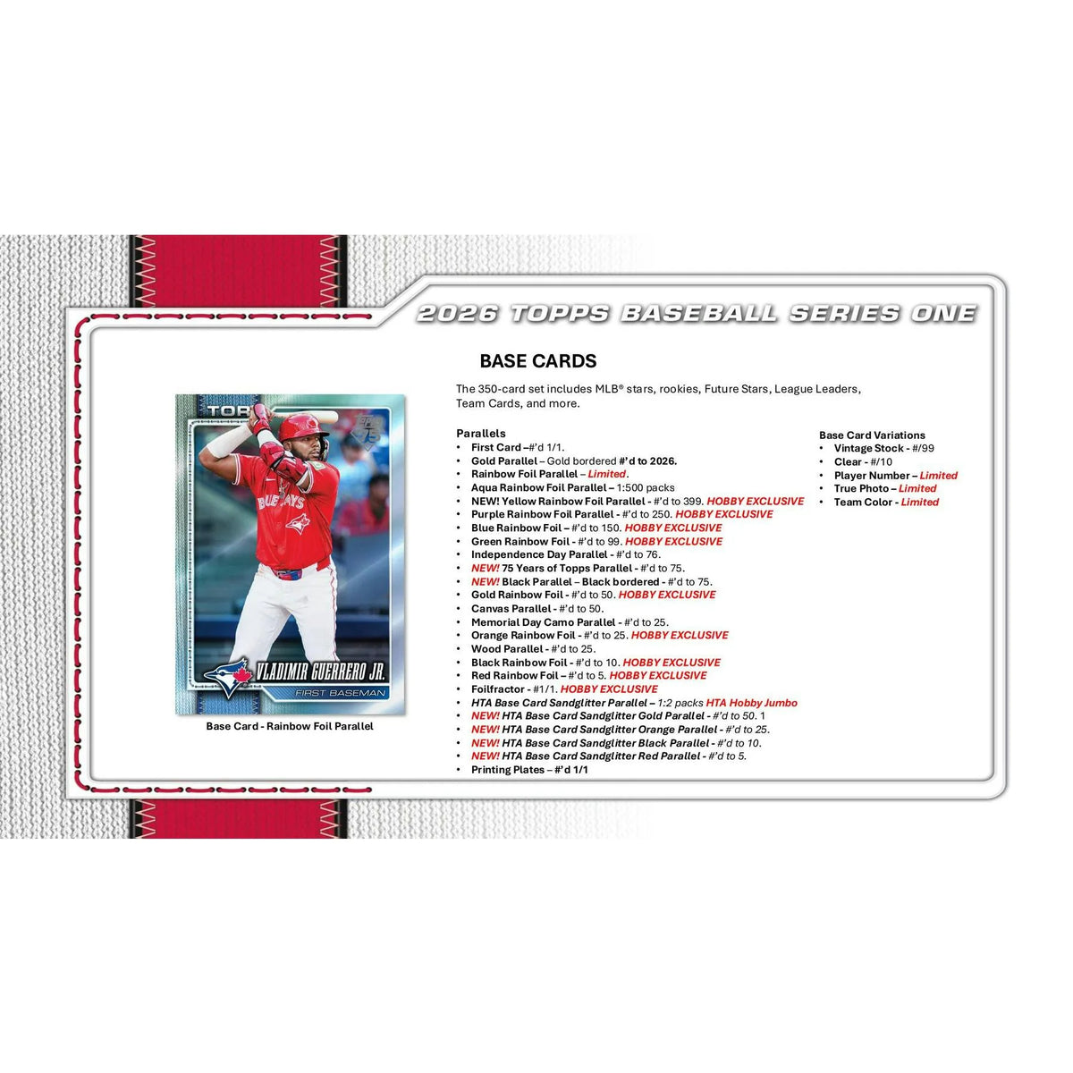2026 Topps Series 1 Baseball Hobby Jumbo 6-Box Case - D | P18518