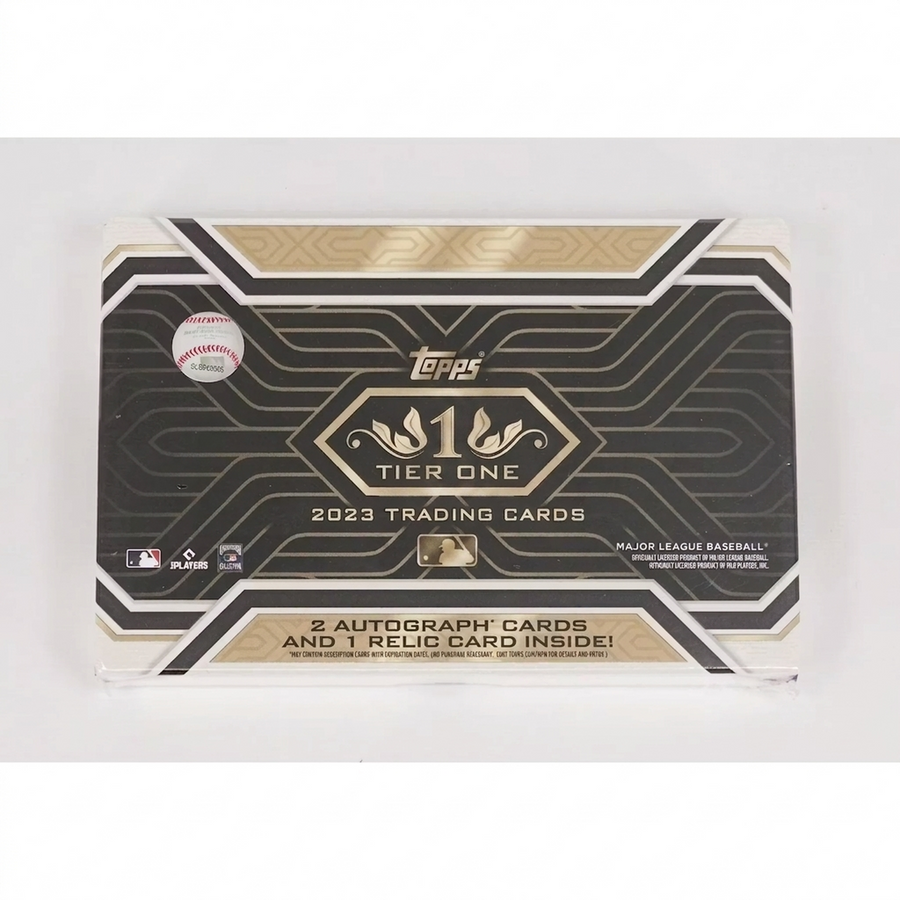 2023 Topps Tier One Baseball Hobby Box | Premium Autographs & Relics (Ships Sealed Only)