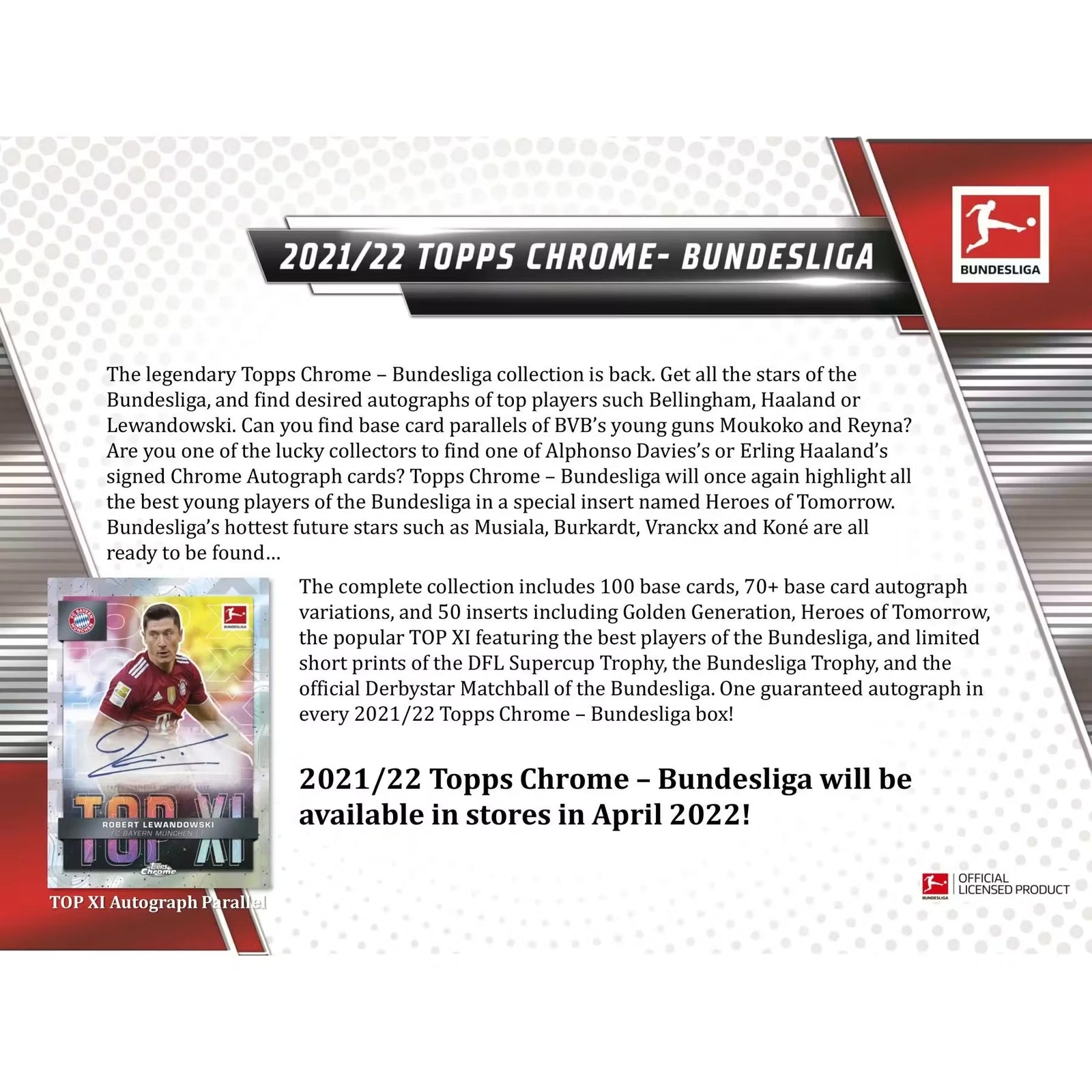 2021-22 Topps Chrome Bundesliga Soccer Hobby Box (Ships Sealed Only) - D
