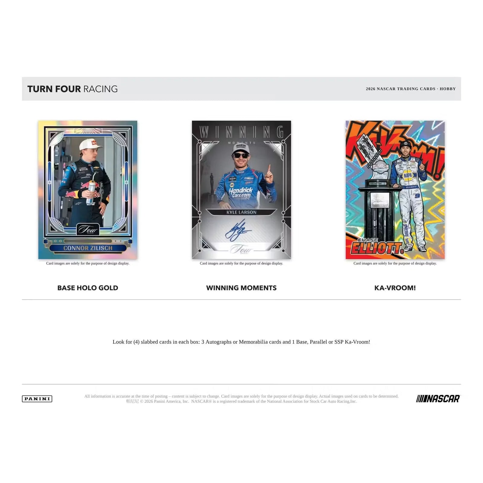 2026 Panini Turn Four Racing Hobby 10-Box Case (Ships Sealed Only) - D