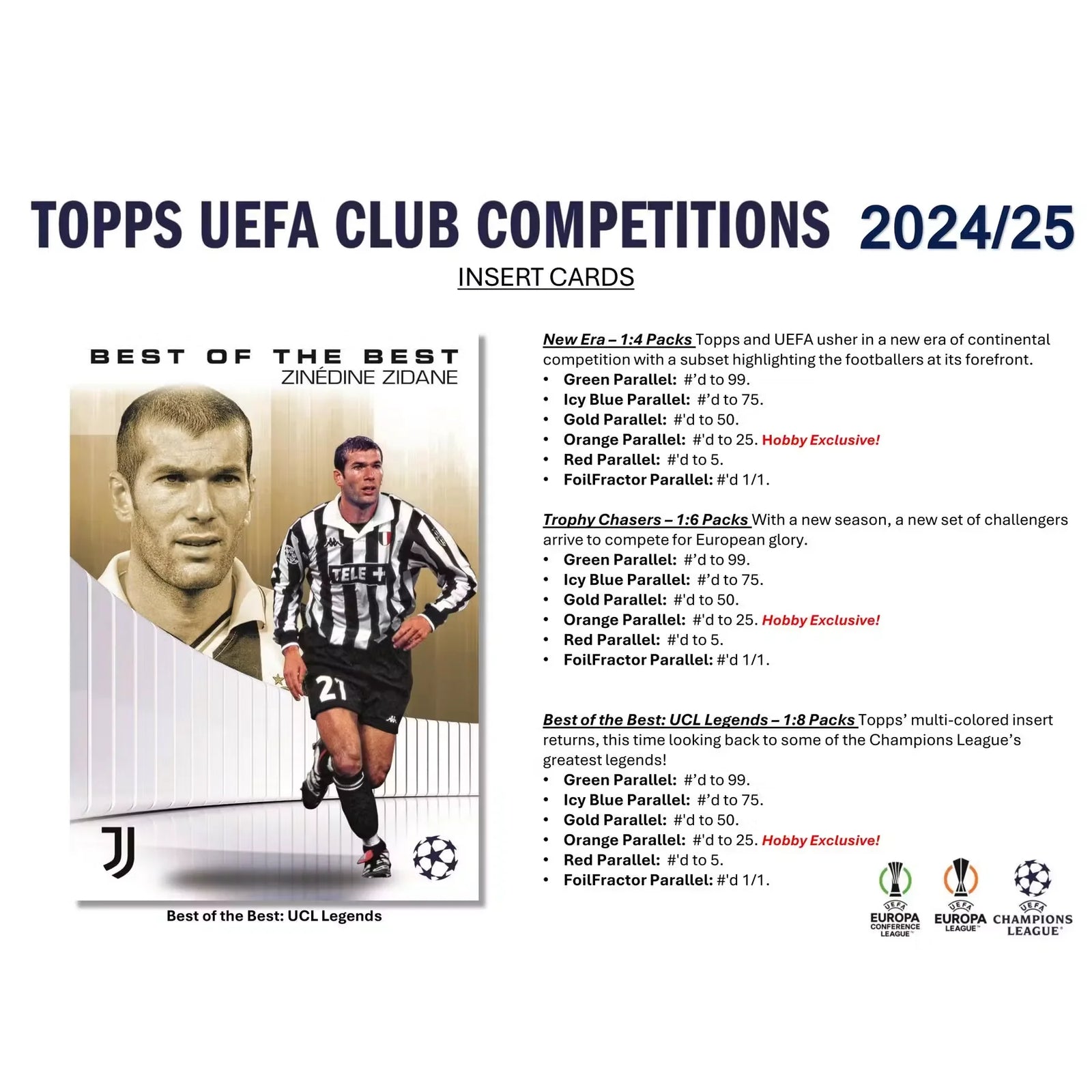 2024-25 Topps UEFA Club Competitions Soccer Hobby 12-Box Case (Ships Sealed Only)