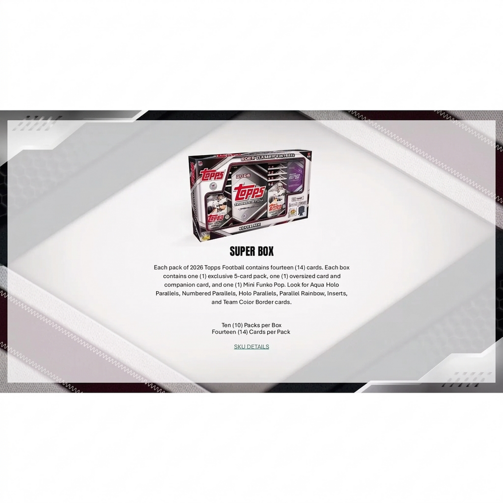 2026 Topps Football Hobby Box | Presell August Release (Ships Sealed Only)