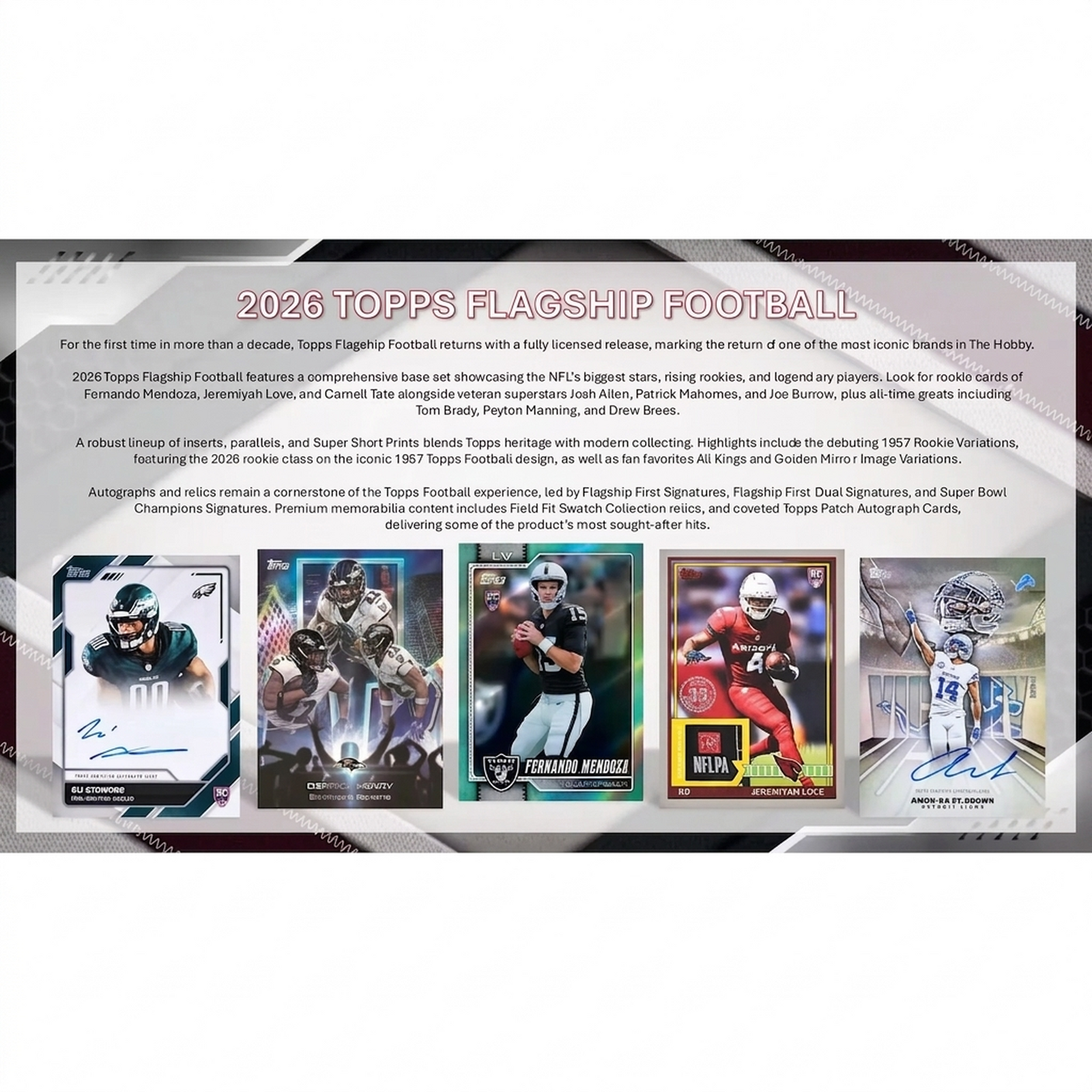 2026 Topps Football Hobby 12-Box Case | Presell (Ships Sealed Only)