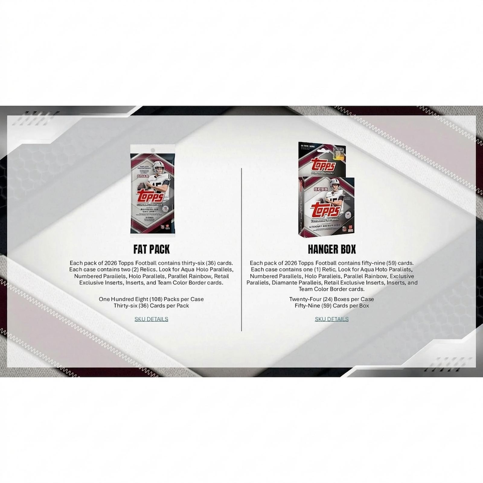2026 Topps Football Hobby 12-Box Case | Presell (Ships Sealed Only)