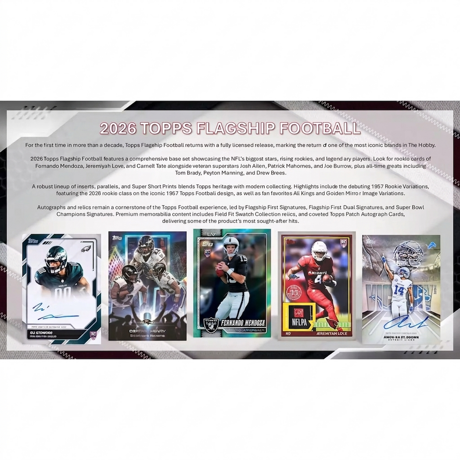 2026 Topps Football Hobby Jumbo 6-Box Case (Presell) (Ships Sealed Only)