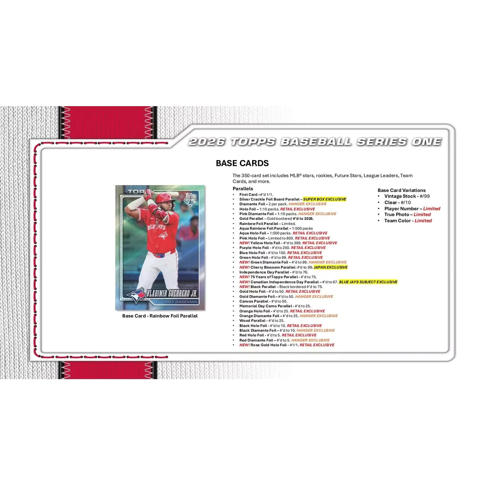2026 Topps Series 1 Baseball Hanger 64-Box Case (Ships Sealed Only)