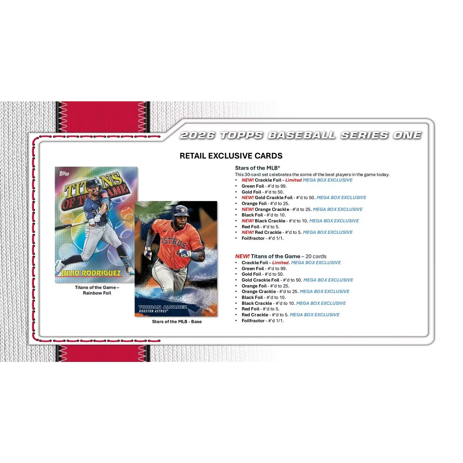 2026 Topps Series 1 Baseball Hanger 64-Box Case (Ships Sealed Only)