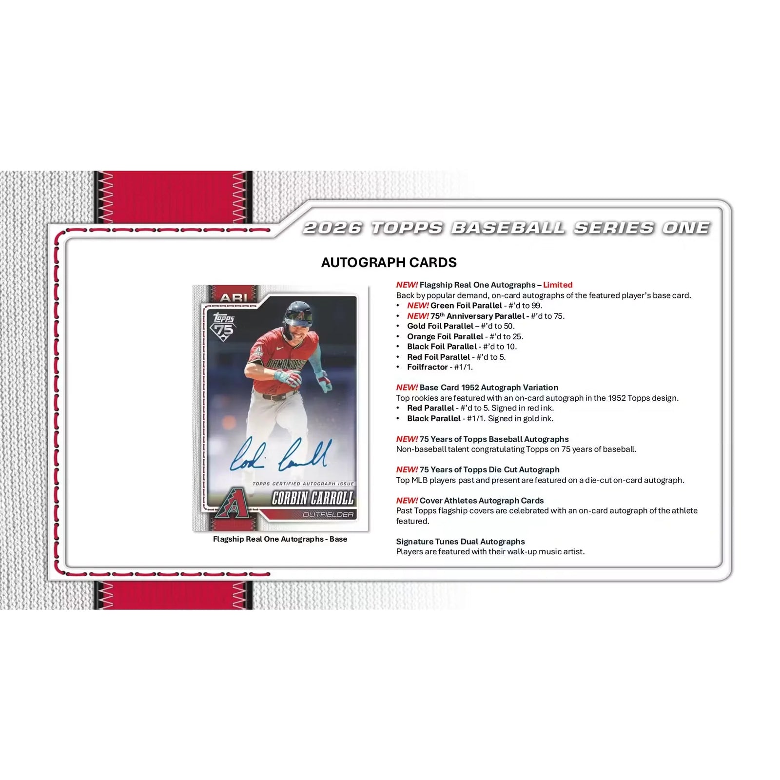 2026 Topps Series 1 Baseball Super 12-Box Case | 75th Anniversary (Ships Sealed Only)