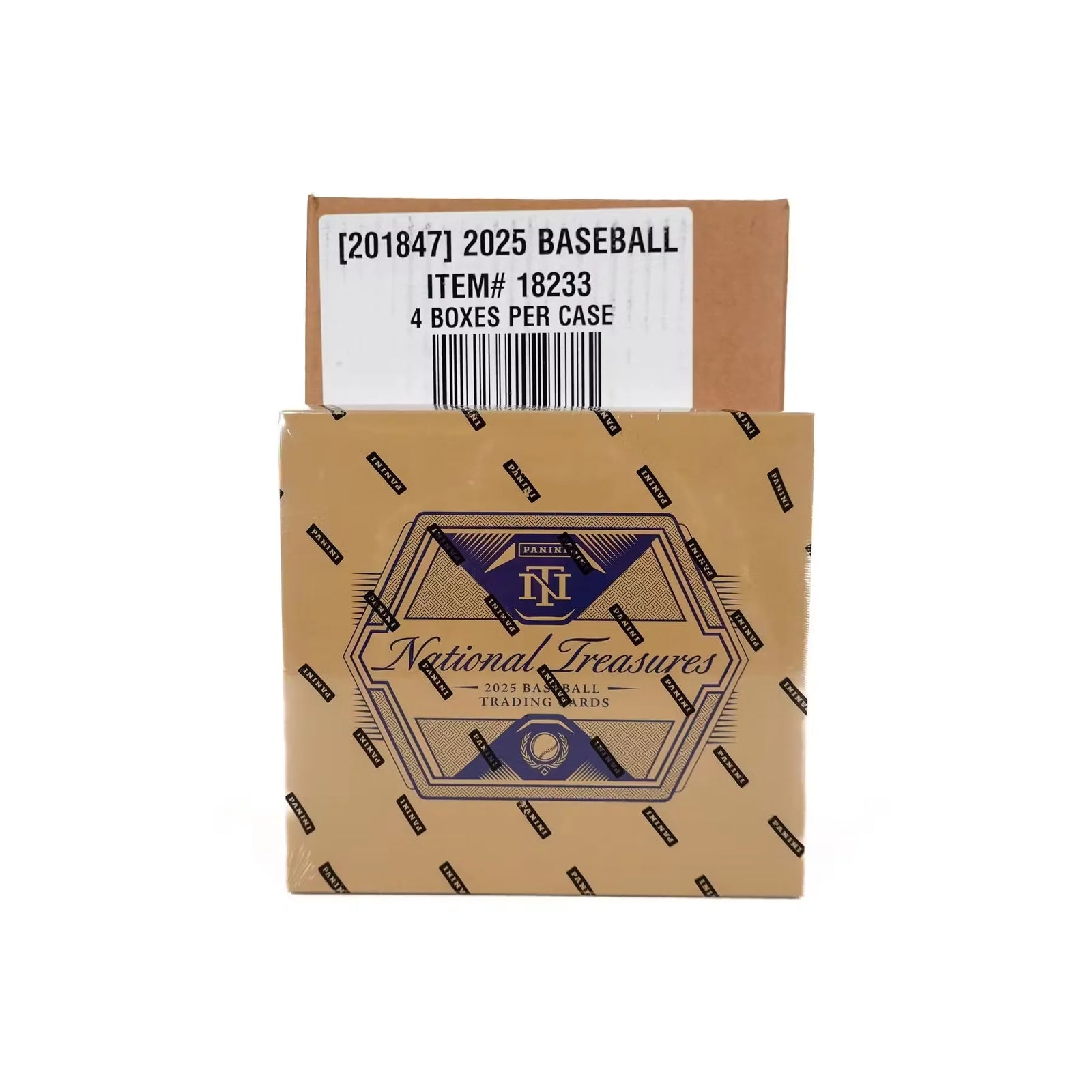 2025 Panini National Treasures Baseball Hobby 4-Box Case (Ships Sealed Only) - D