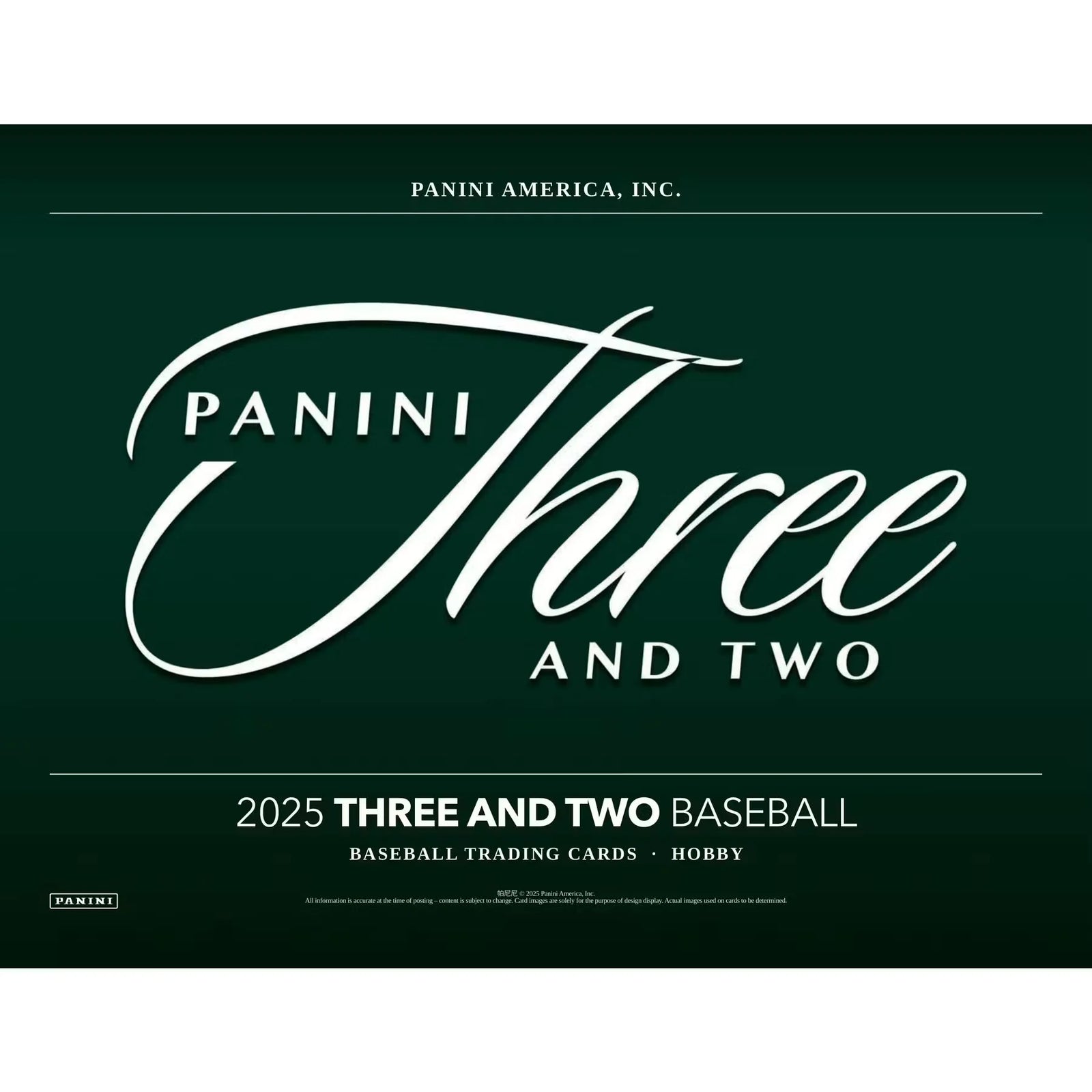 2025 Panini Three and Two Baseball Hobby 10-Box Case (Ships Sealed Only)