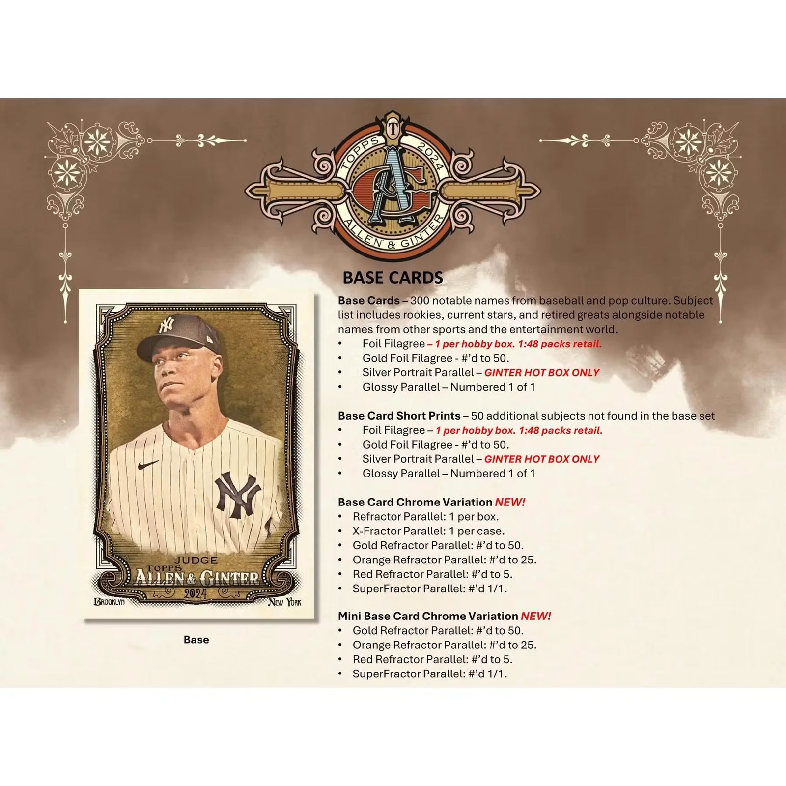 2024 Topps Allen & Ginter Baseball Blaster Box (Ships Sealed Only) - D