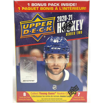 2020-21 Upper Deck Series 2 Hockey 7-Pack Blaster Box (Ships Sealed Only)