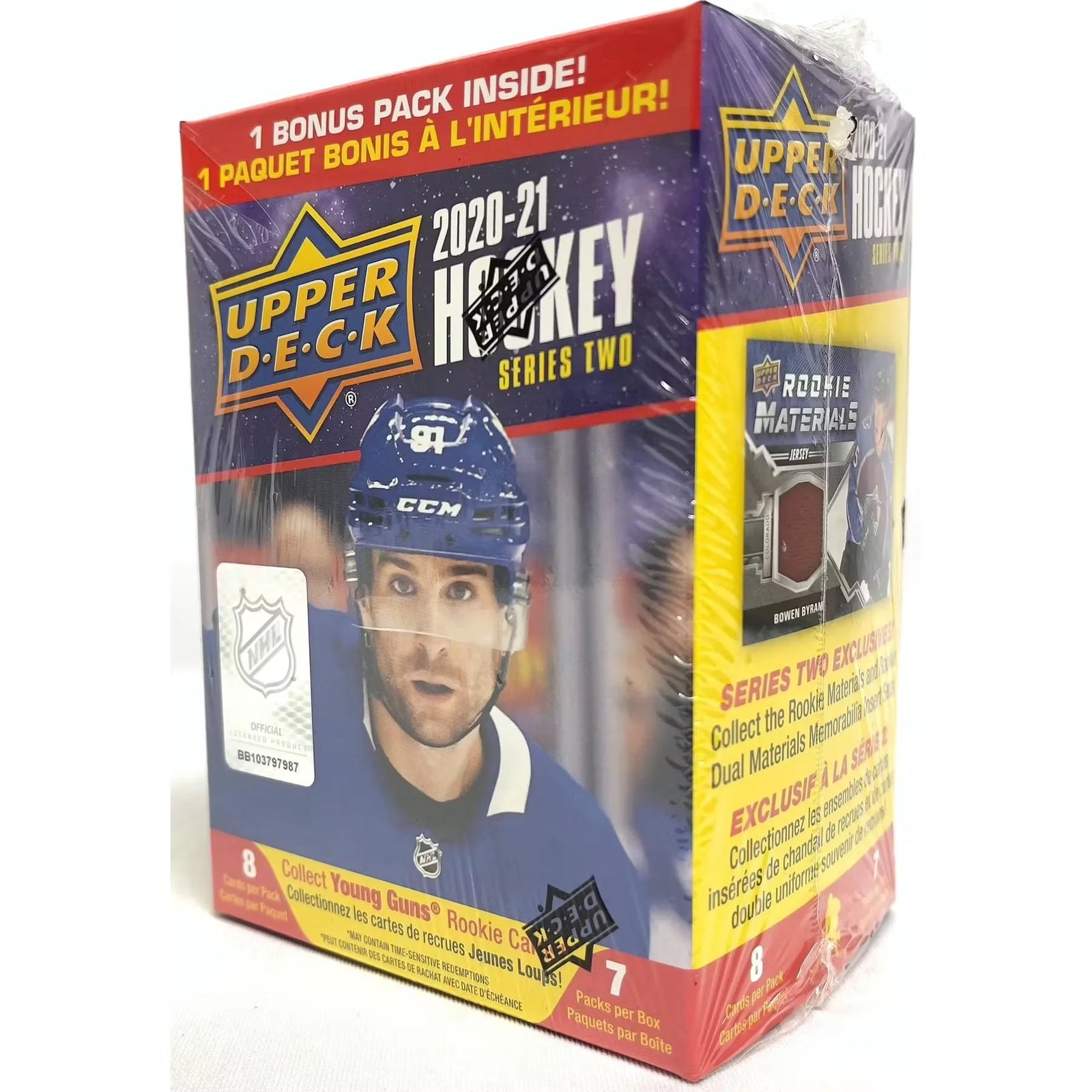 2020-21 Upper Deck Series 2 Hockey 7-Pack Blaster Box (Ships Sealed Only)