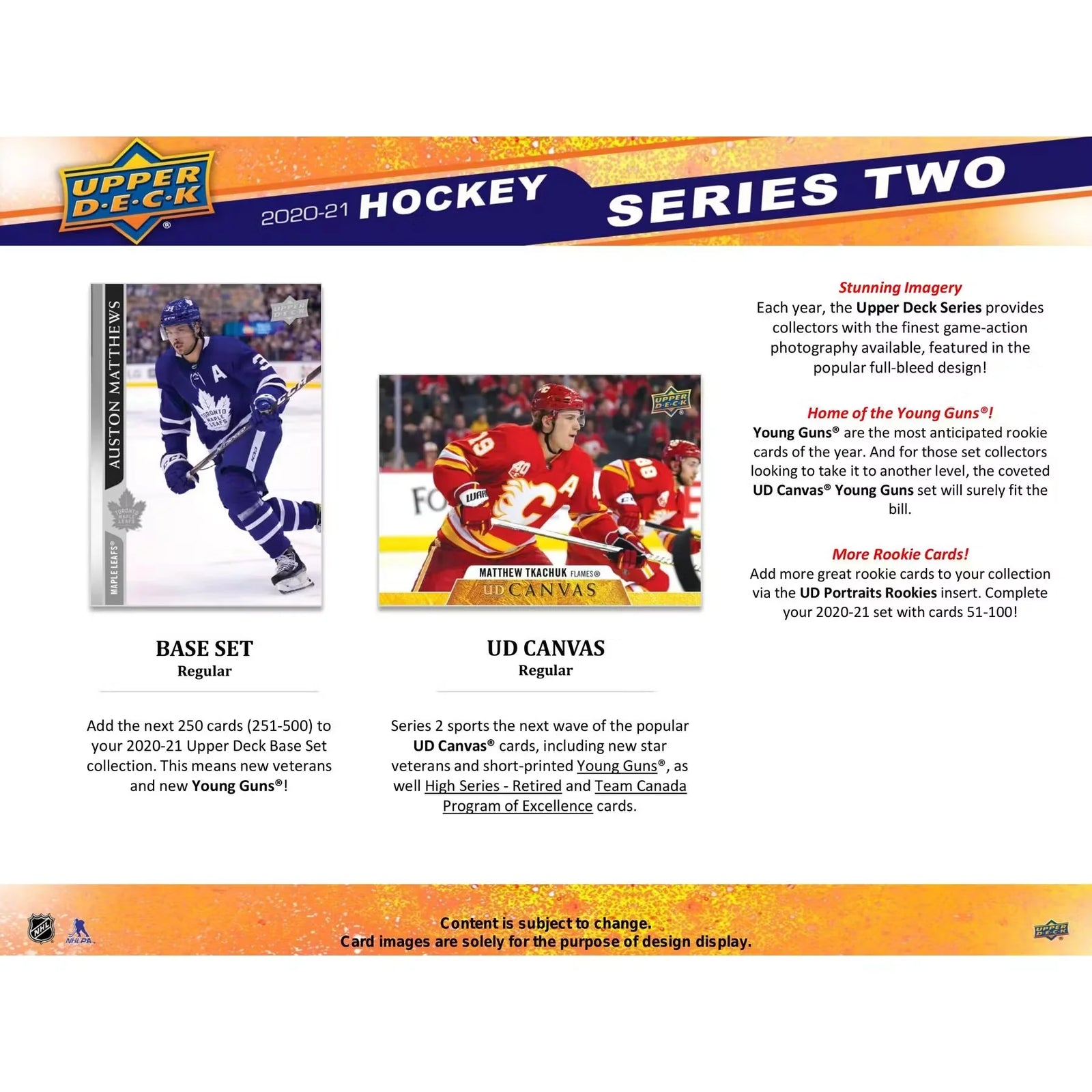 2020-21 Upper Deck Series 2 Hockey Tin | Young Guns Rookies (Ships Sealed Only)