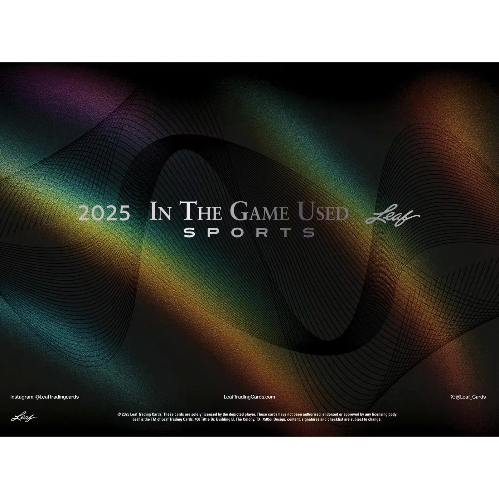 2025 Leaf In The Game Used Hobby 10-Box Case | Multi-Signed Memorabilia (Ships Sealed Only)