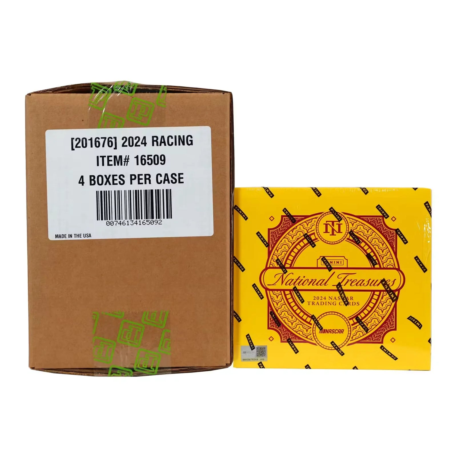 2024 Panini National Treasures Racing Hobby 4-Box Case (Ships Sealed Only)