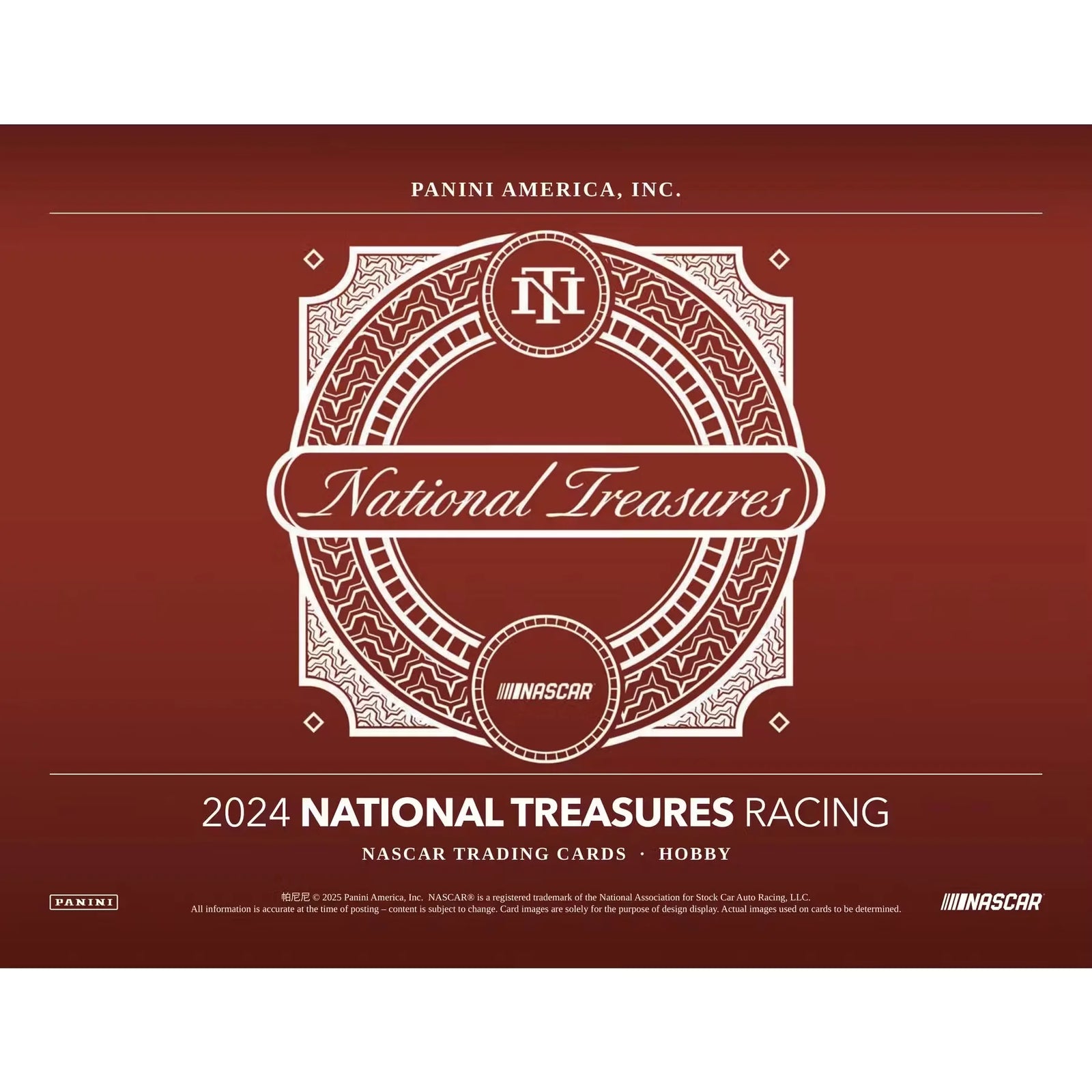 2024 Panini National Treasures Racing Hobby 4-Box Case (Ships Sealed Only)