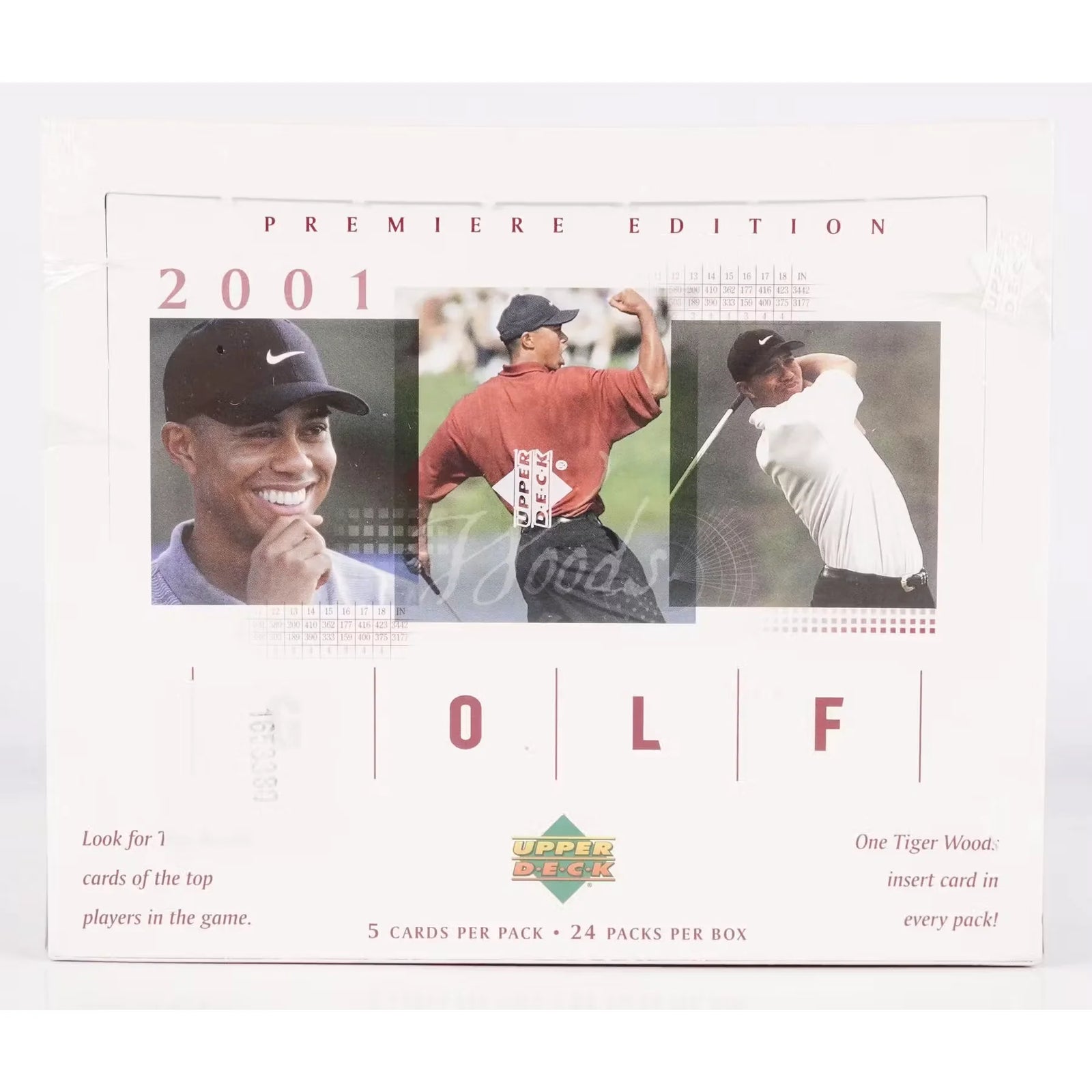 2001 Upper Deck Golf Retail Box | Tiger Woods Rookie (Ships Sealed Only)