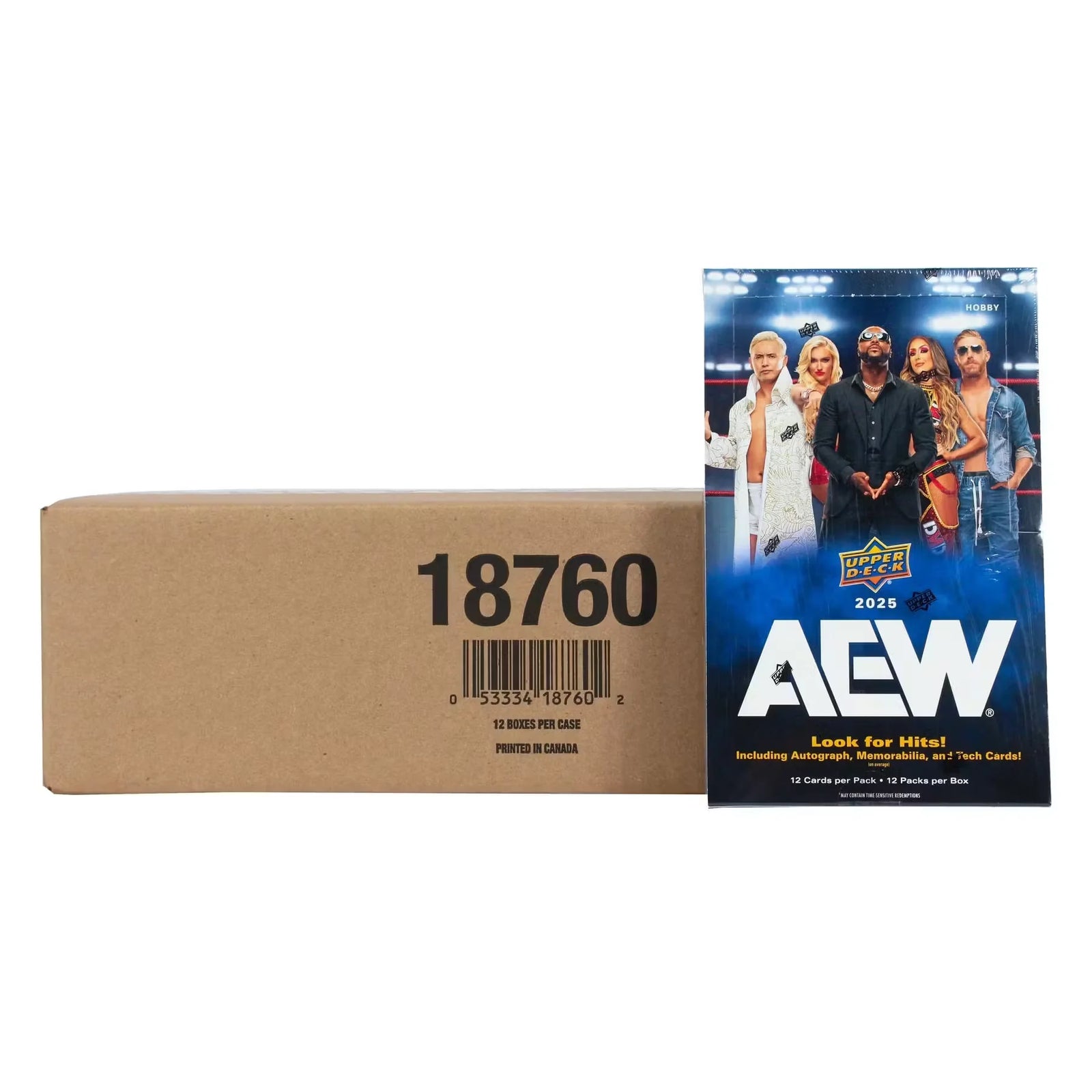 2025 Upper Deck AEW All Elite Wrestling Hobby 12-Box Case (Ships Sealed Only)