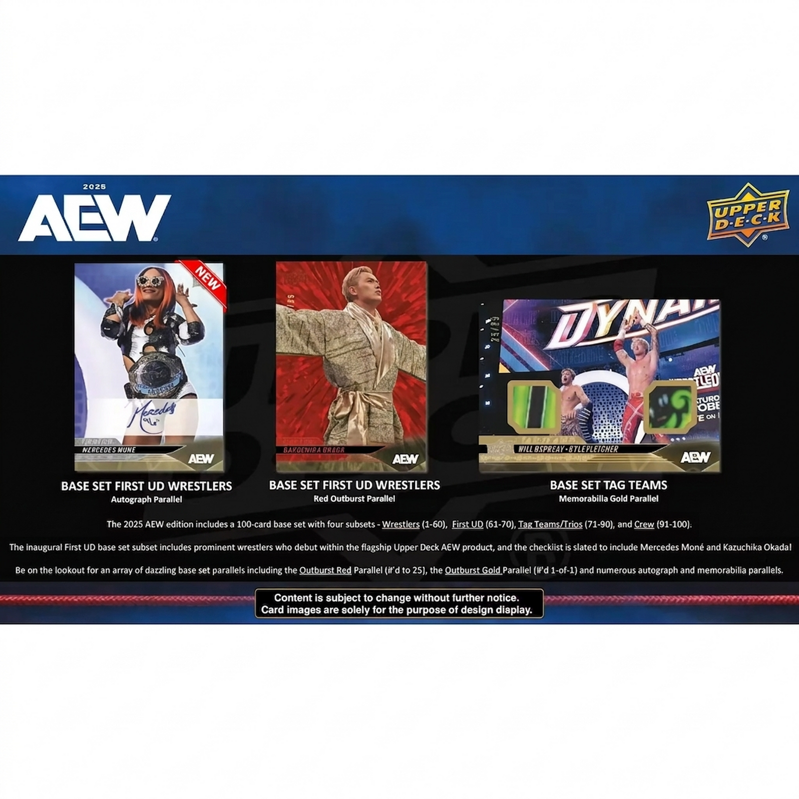 2025 Upper Deck AEW All Elite Wrestling Hobby 12-Box Case (Ships Sealed Only)