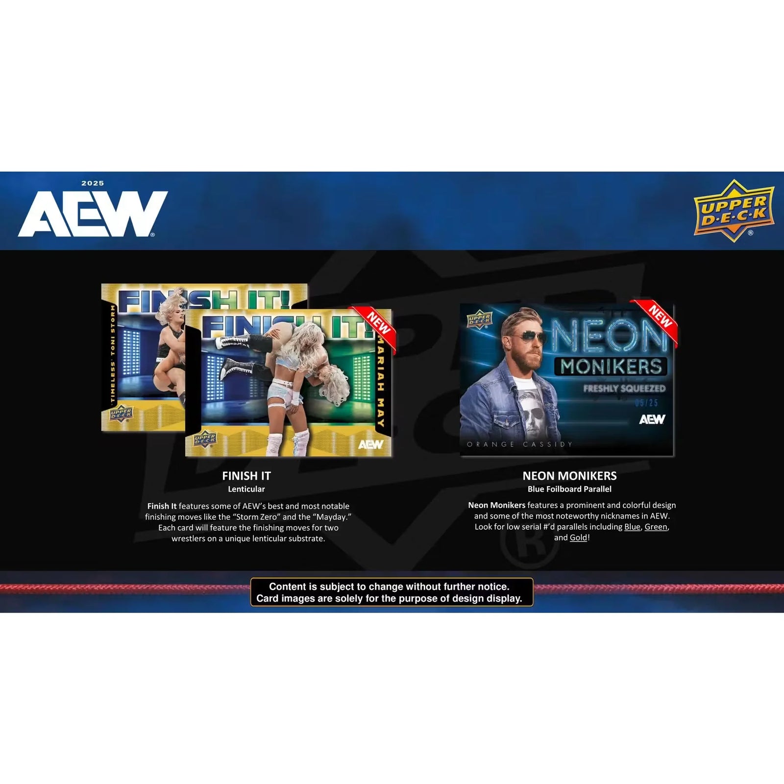 2025 Upper Deck AEW All Elite Wrestling Hobby 12-Box Case (Ships Sealed Only)