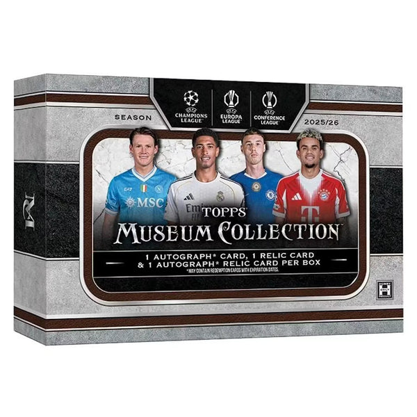 2025-26 Topps UEFA Club Competitions Museum Collection Soccer Hobby Box (Presell) (Ships Sealed Only) - D