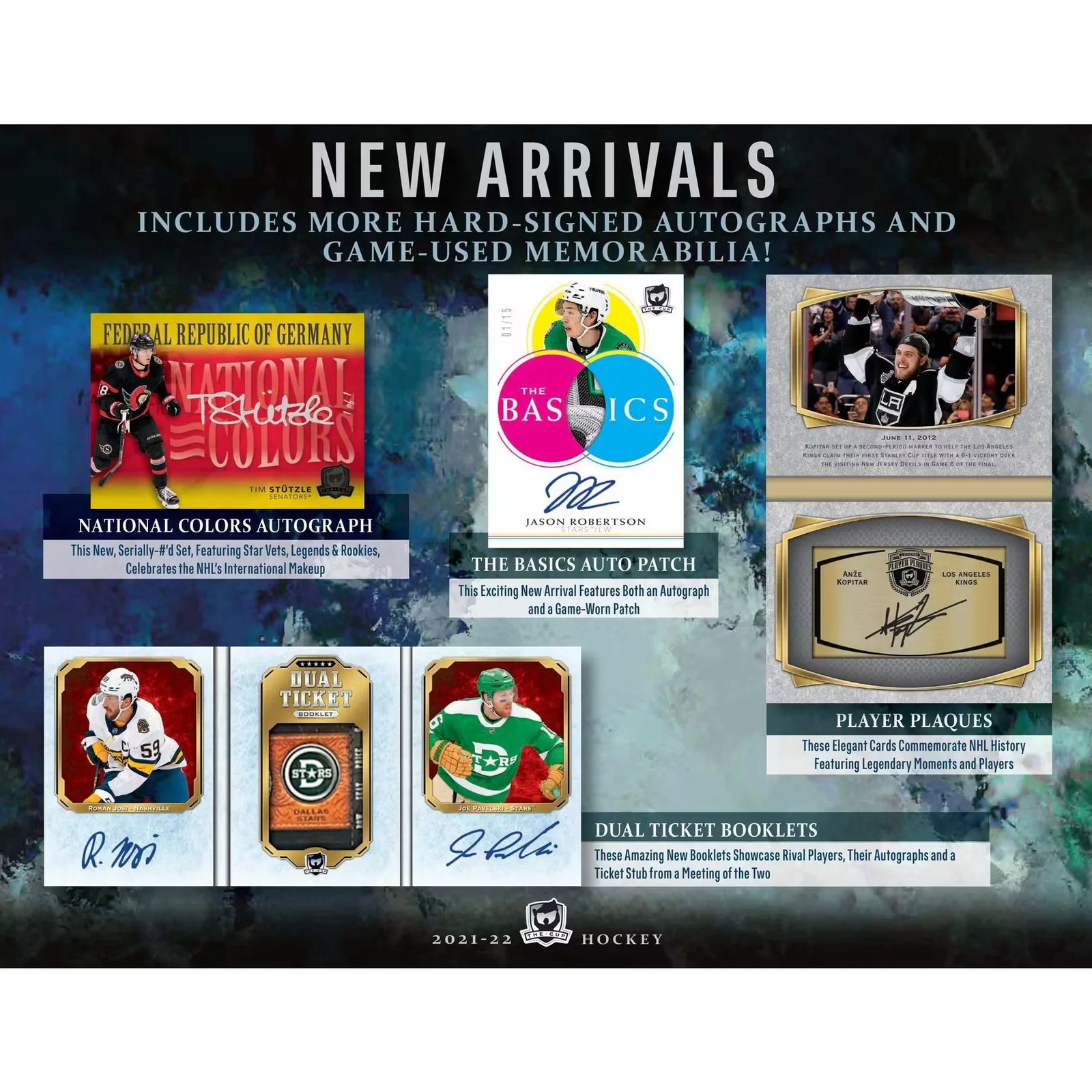 2021-22 Upper Deck The Cup Hockey Hobby Box | Premium Rookie Autos (Ships Sealed Only)