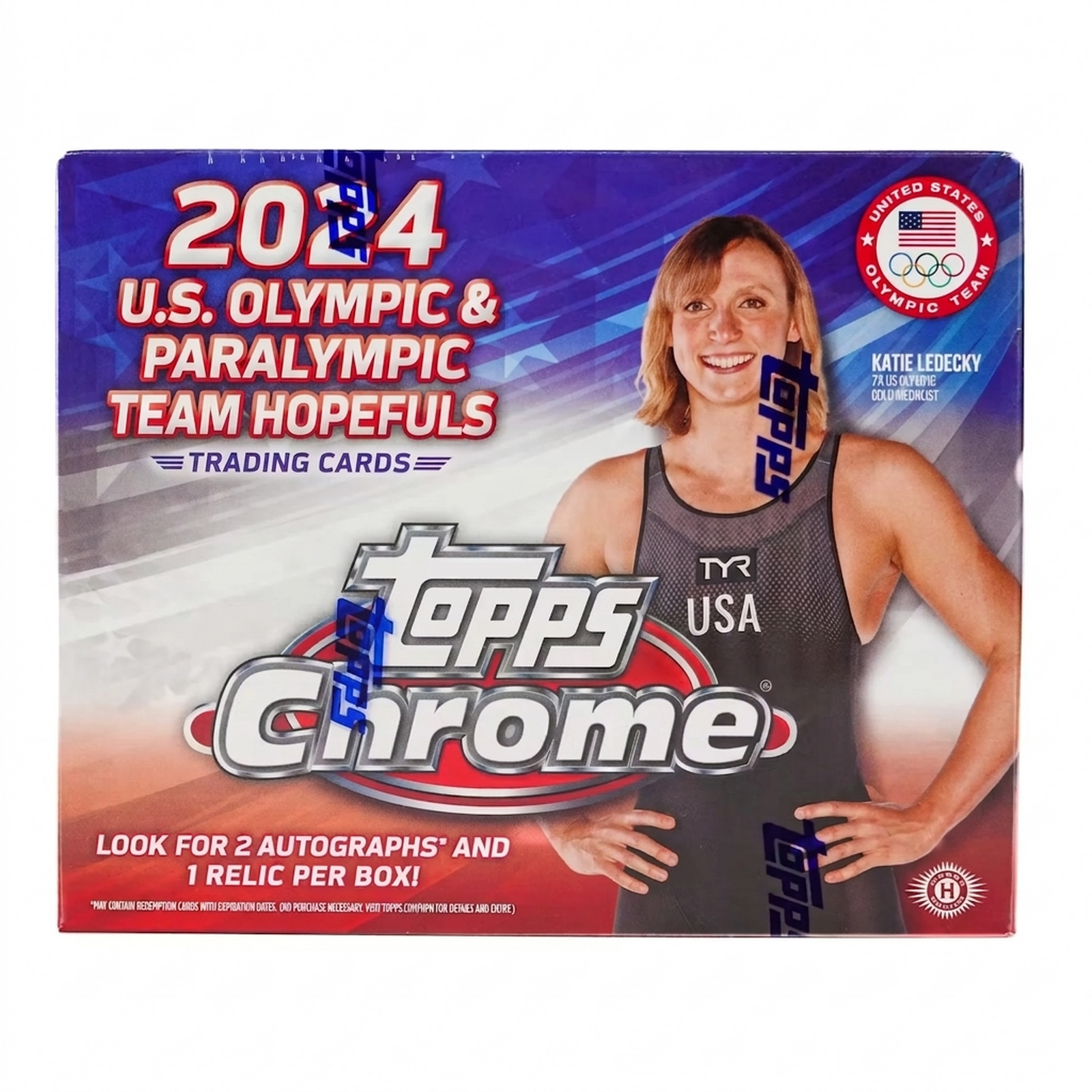 2024 Topps Chrome U.S. Olympic & Paralympic Hopefuls Hobby Box (Ships Sealed Only) - D