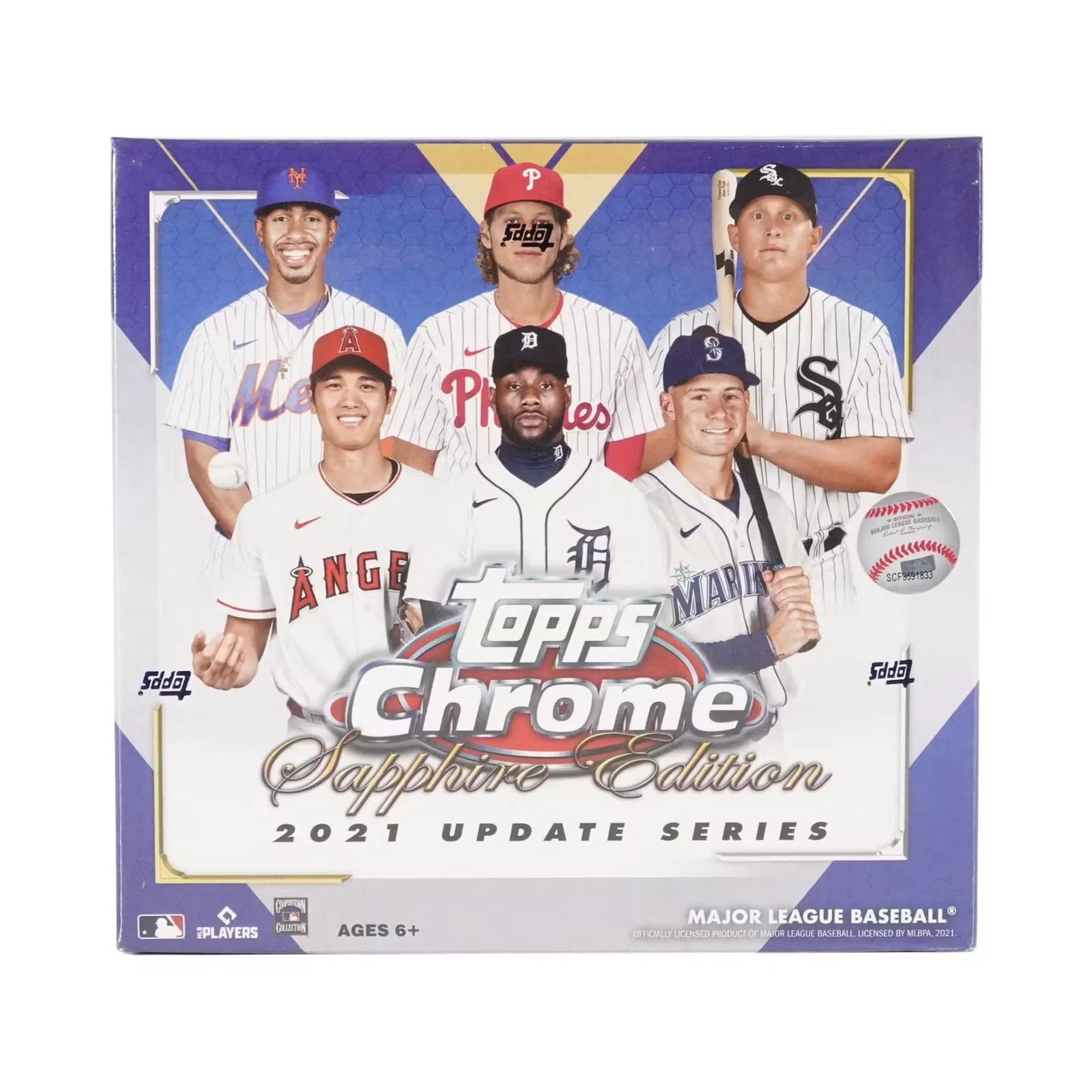 2021 Topps Chrome Update Sapphire Edition Baseball Hobby Box (Ships Sealed Only)