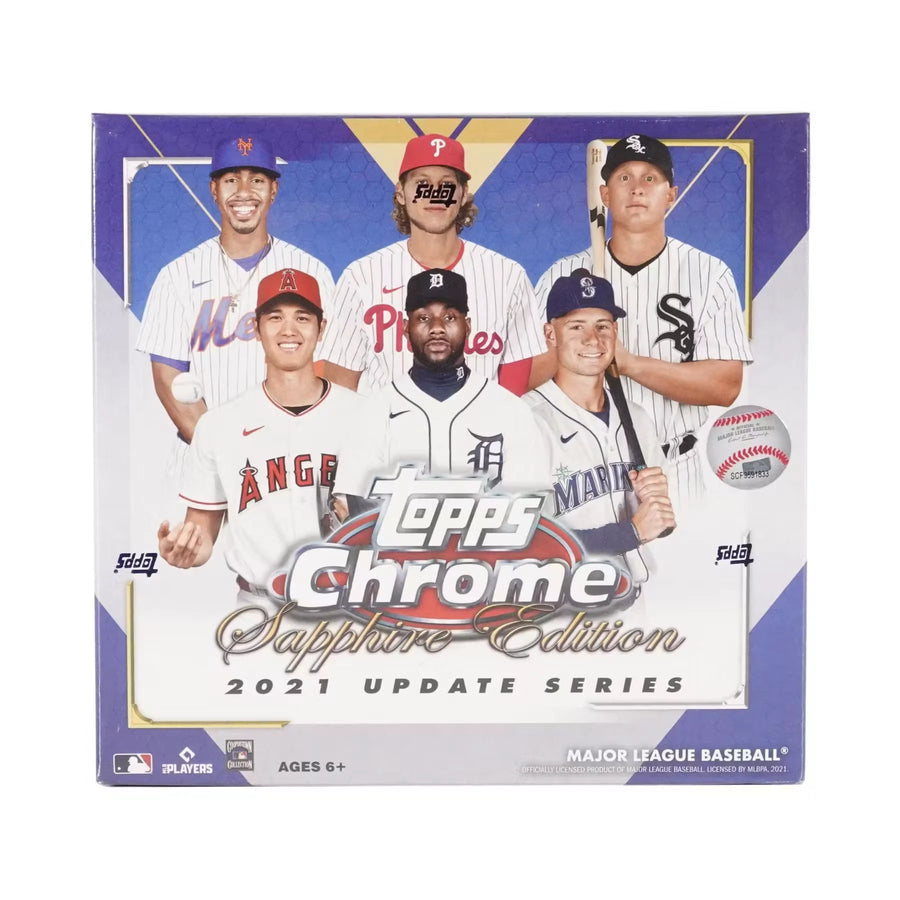 2021 Topps Chrome Update Sapphire Edition Baseball Hobby Box (Ships Sealed Only)