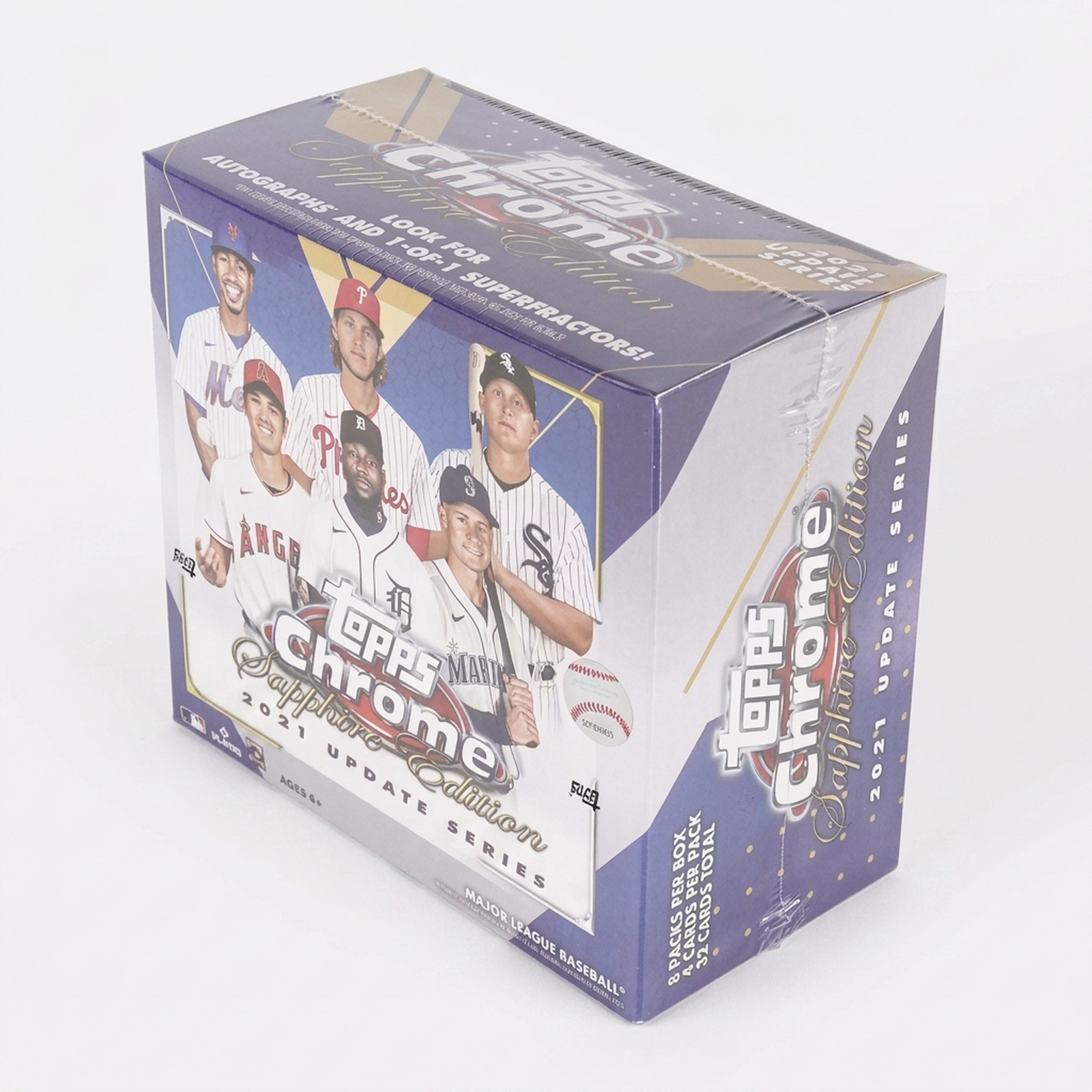 2021 Topps Chrome Update Sapphire Edition Baseball Hobby Box (Ships Sealed Only)