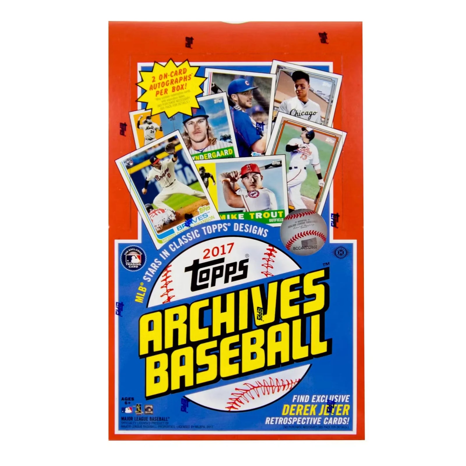 2017 Topps Archives Baseball Hobby Box | Two Autographs (Ships Sealed Only)